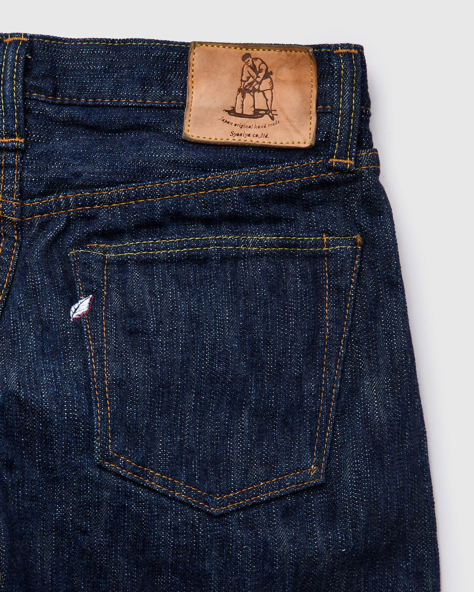 KS-15oz-019 "Kasuri" 15oz Slub Selvedge Denim - Relaxed Tapered Fit - Image 4