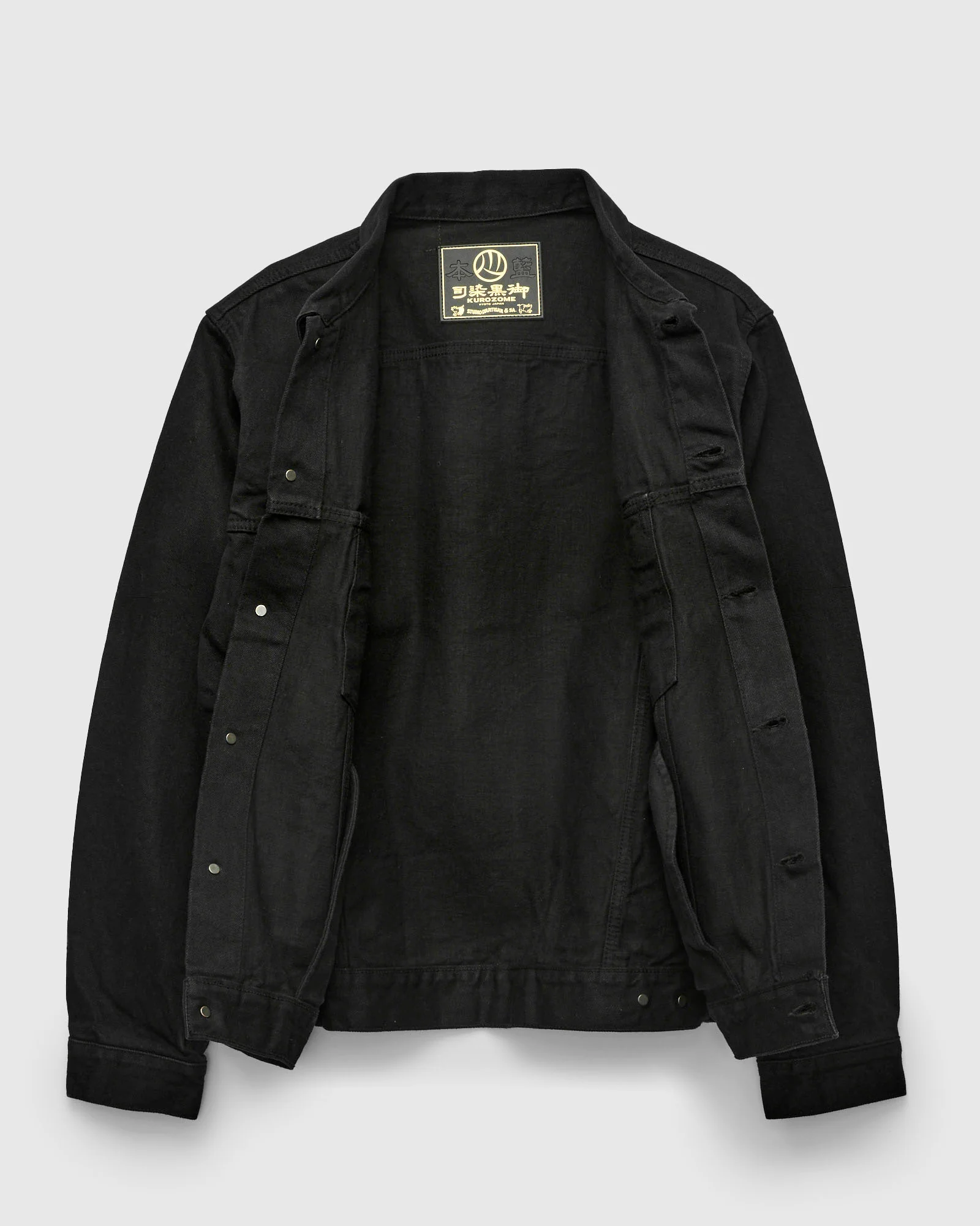 "Kyoto Montsuki" 13.5oz Selvedge Type-3 Jacket in Kyo Kuro Overdye - Image 3