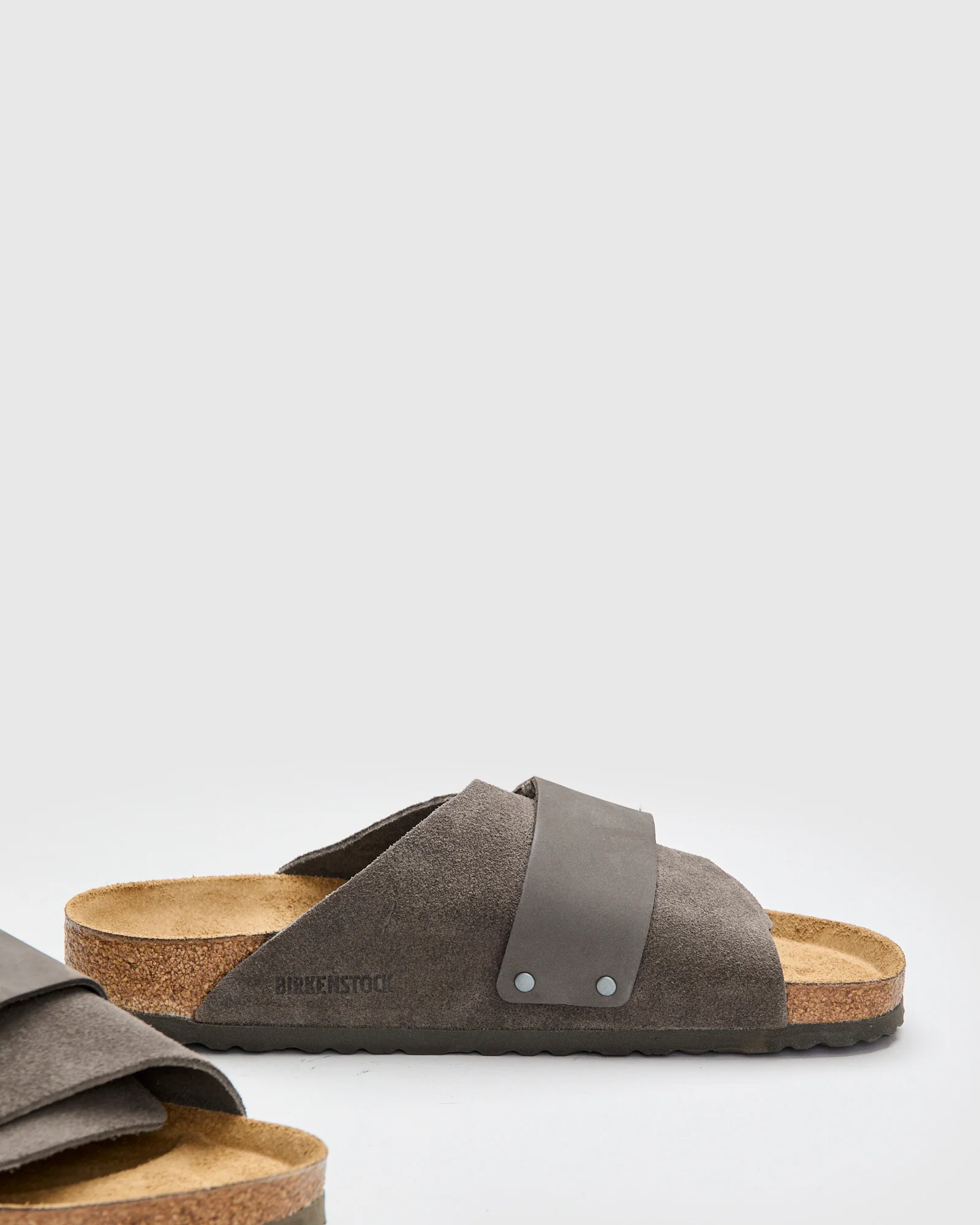 Kyoto Sandal in Concrete Grey Suede - Image 4