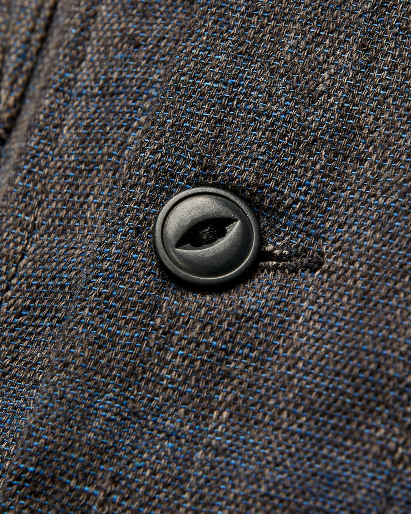 Lake Camp Shirt in Iron Indigo Kala - Image 5
