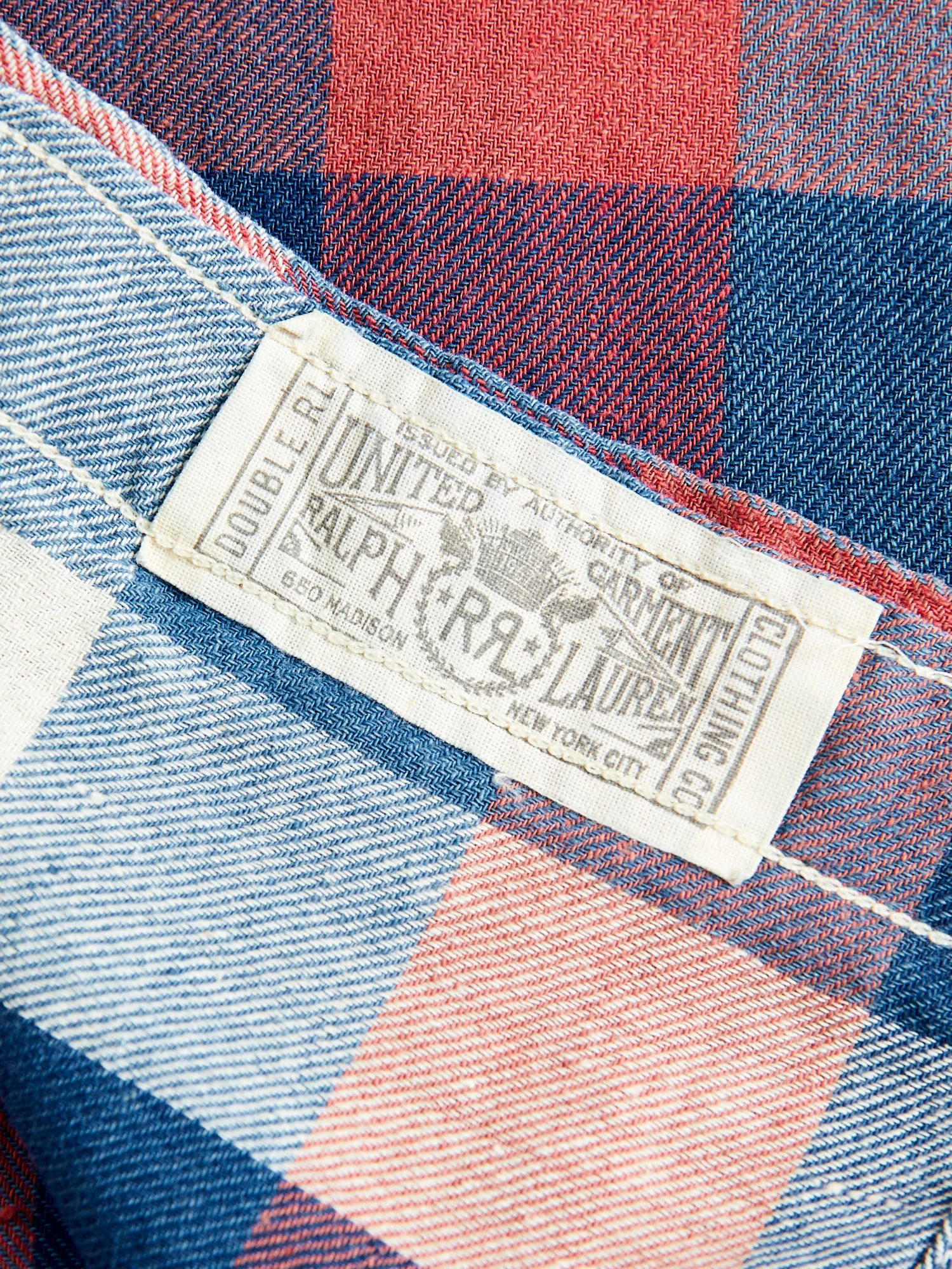 Lee Cotton-Linen Workshirt in Red/Indigo Plaid - Image 8