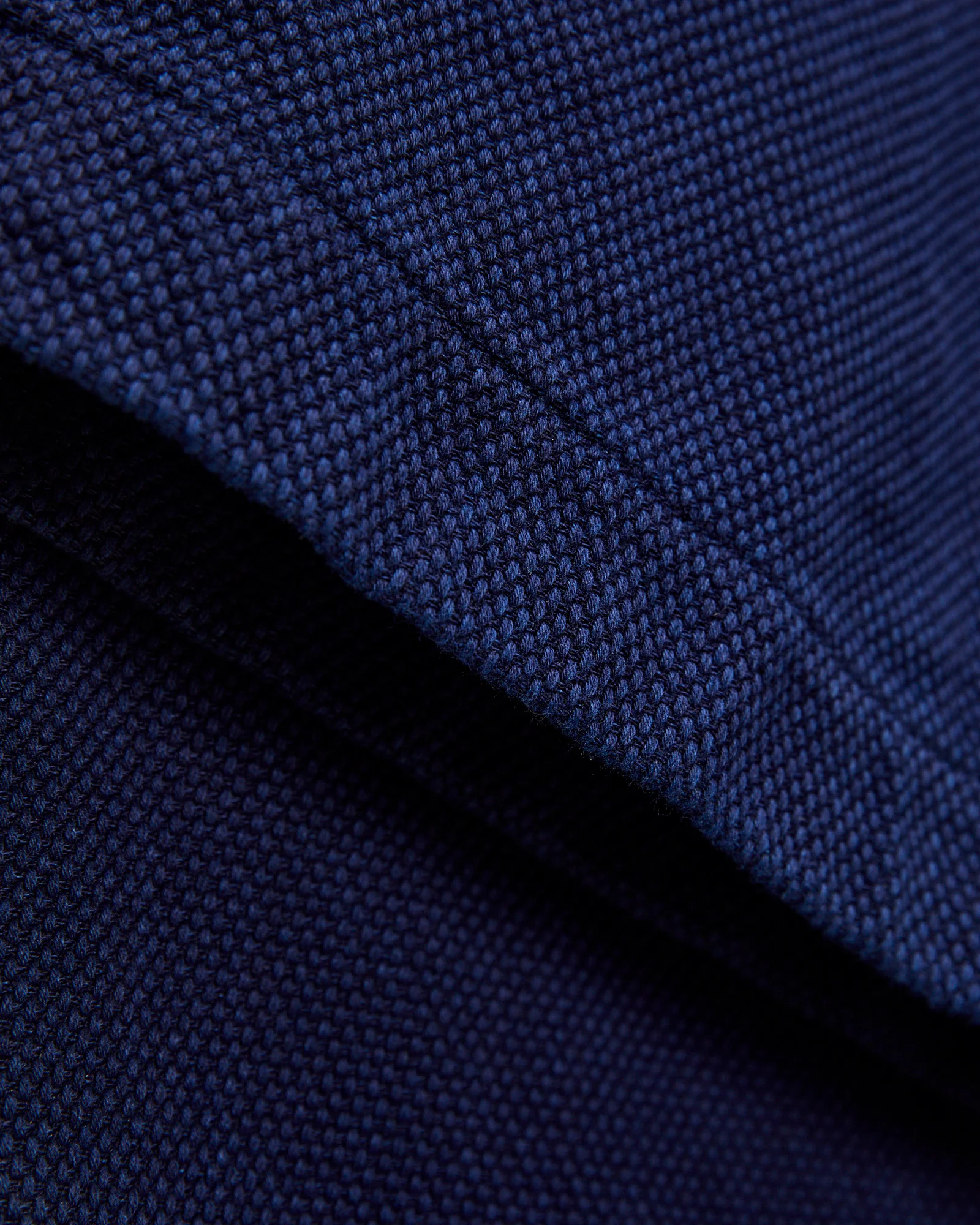 Light Sashiko Wide Tucked Trousers in Pure Indigo - Image 7