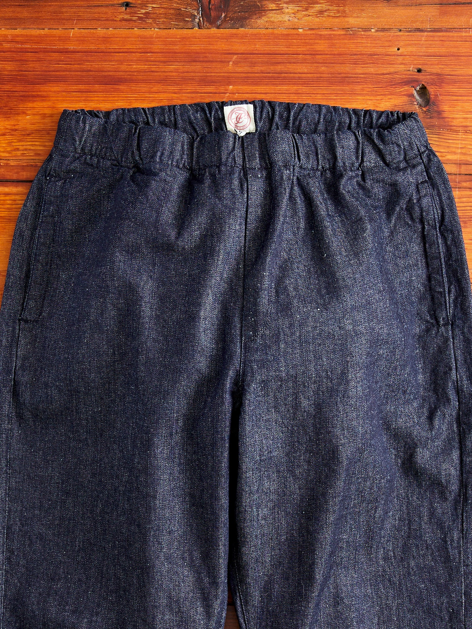 Lightweight Denim Easy Pants in Indigo - Image 3