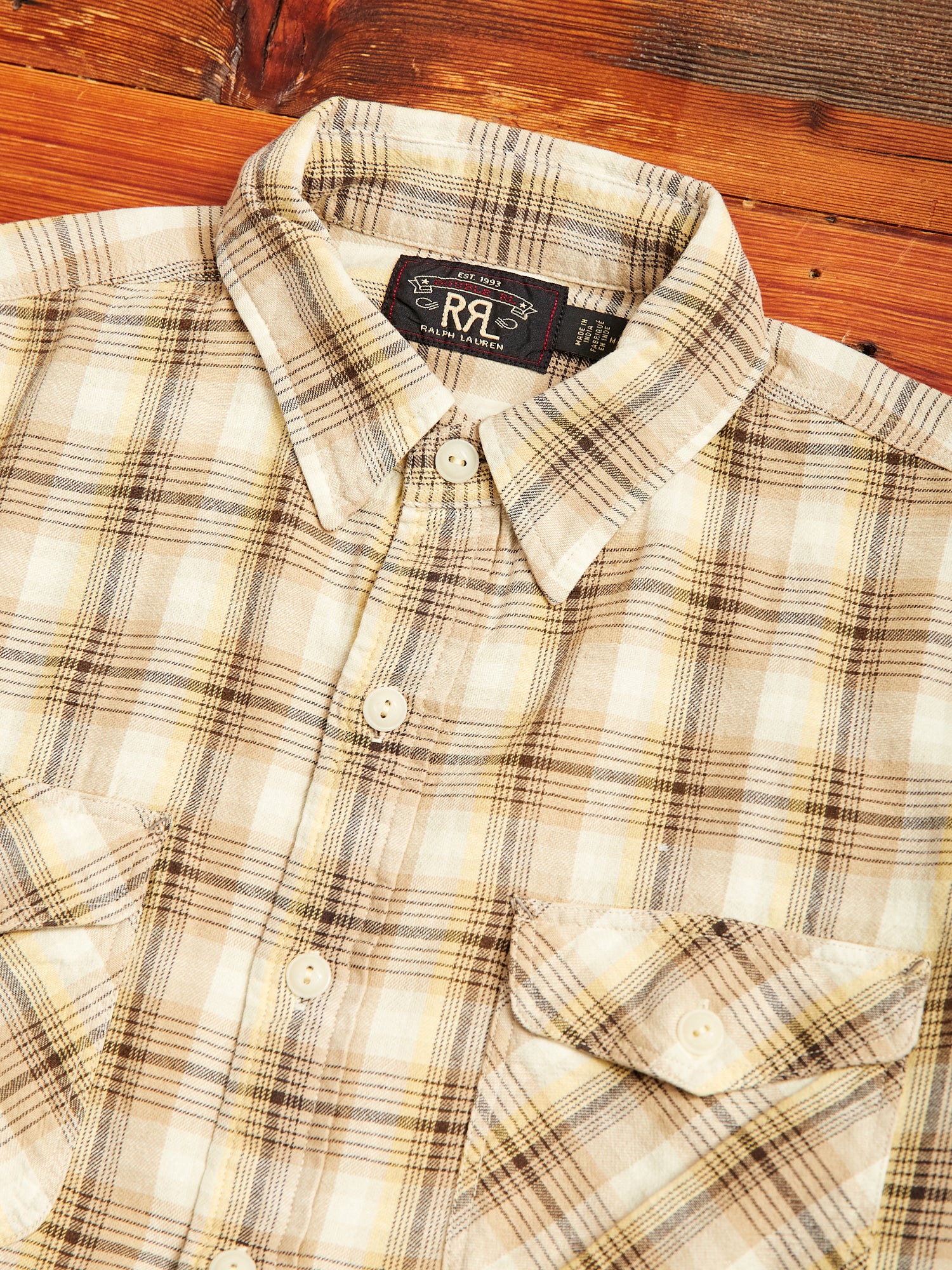 Lightweight Lee Workshirt in Tan - Image 3