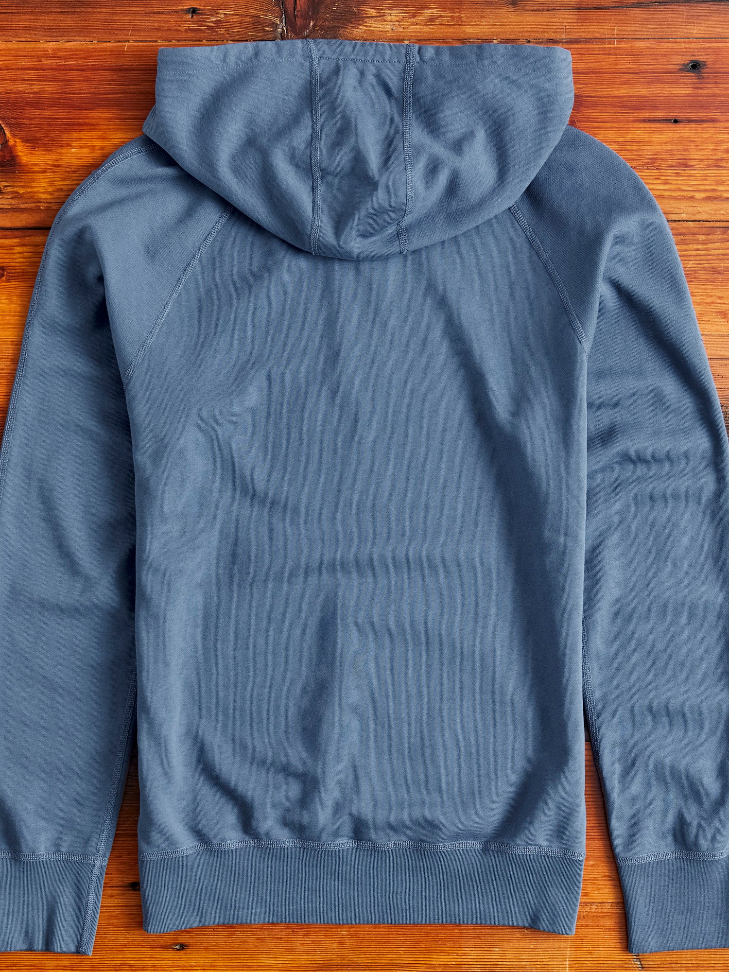 Lightweight Pullover Hoodie in Washed Blue - Image 8