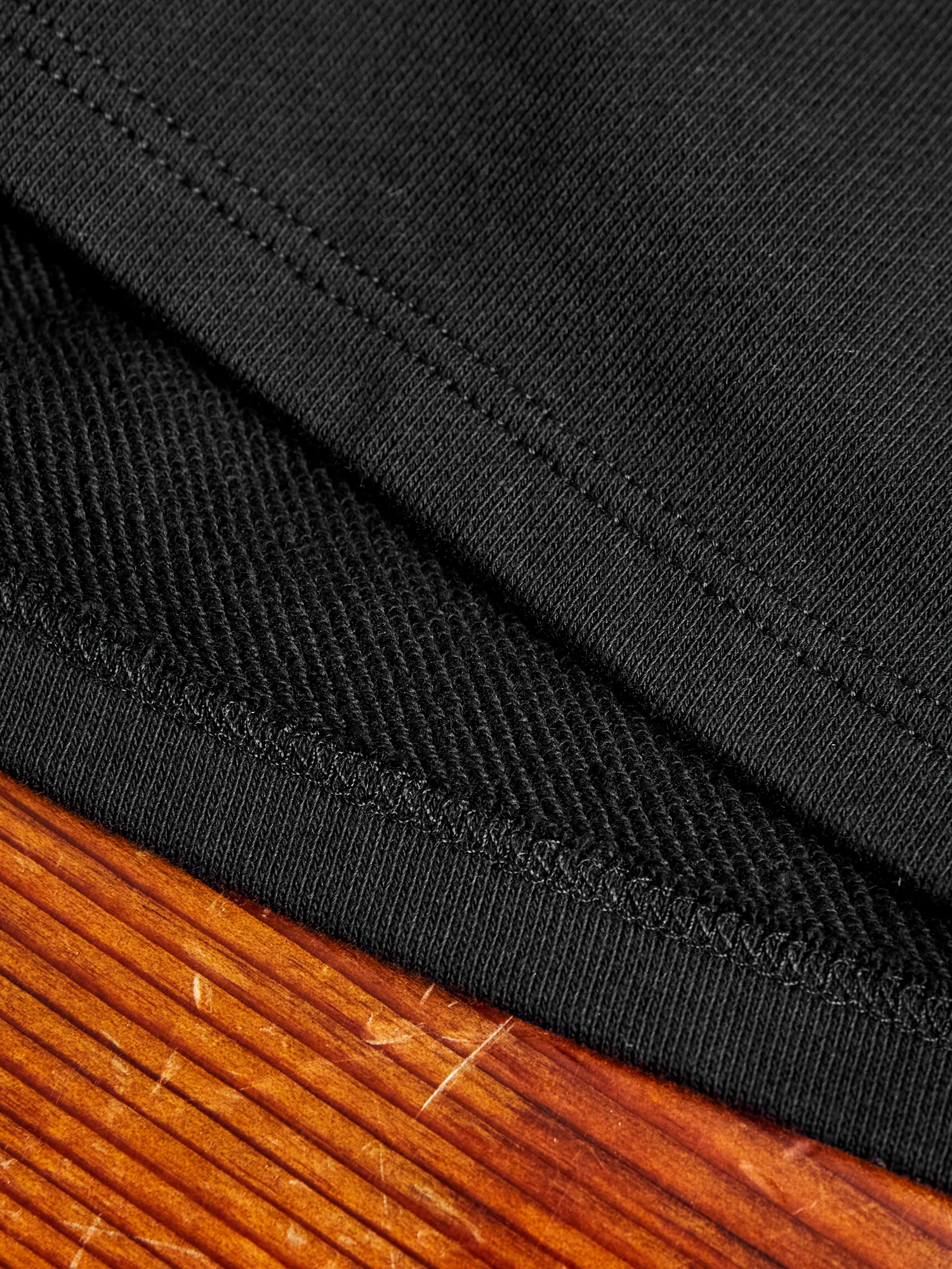 Lightweight Terry Sweatshort in Black - Image 4
