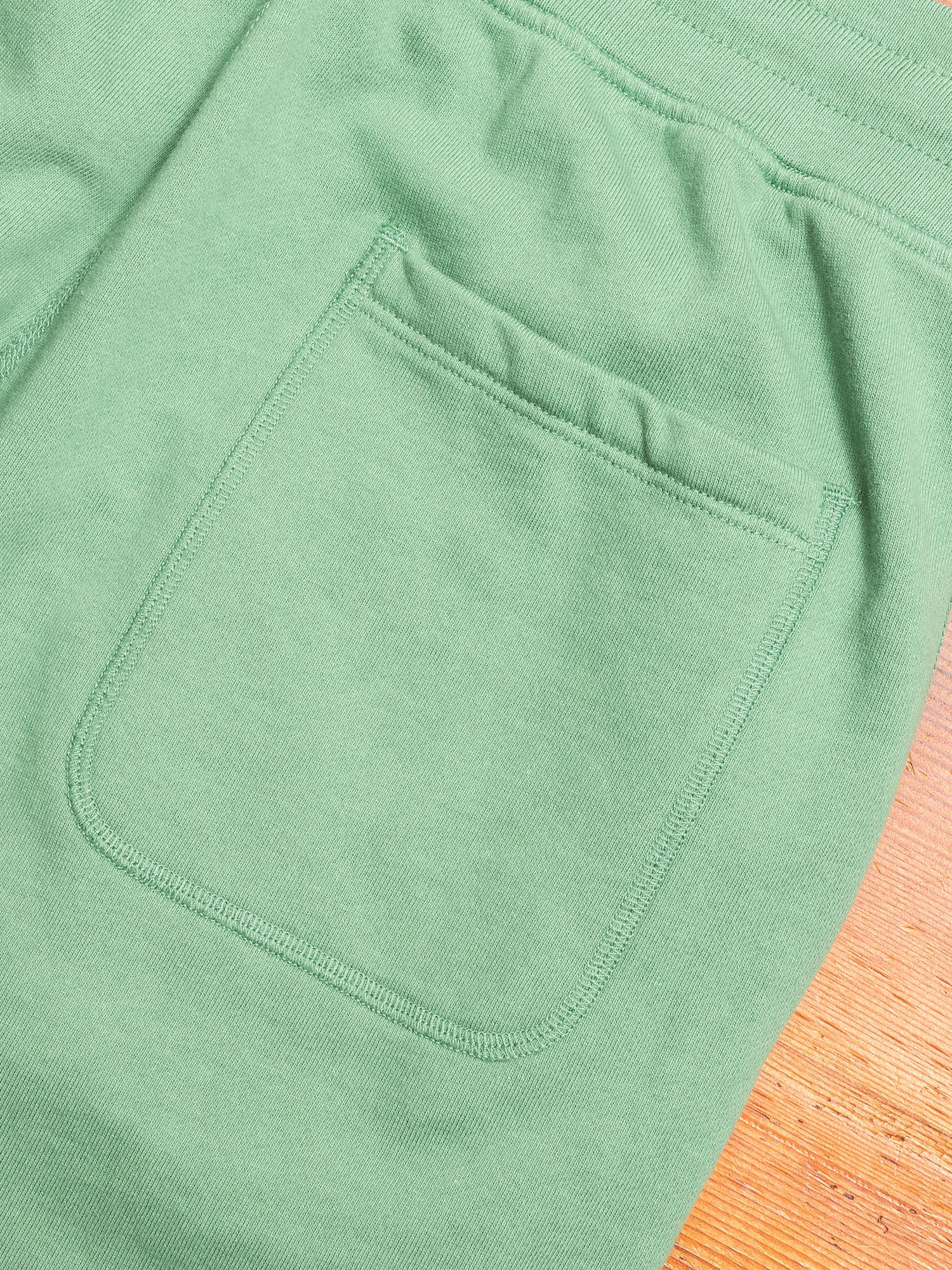 Lightweight Terry Sweatshort in Jade - Image 7