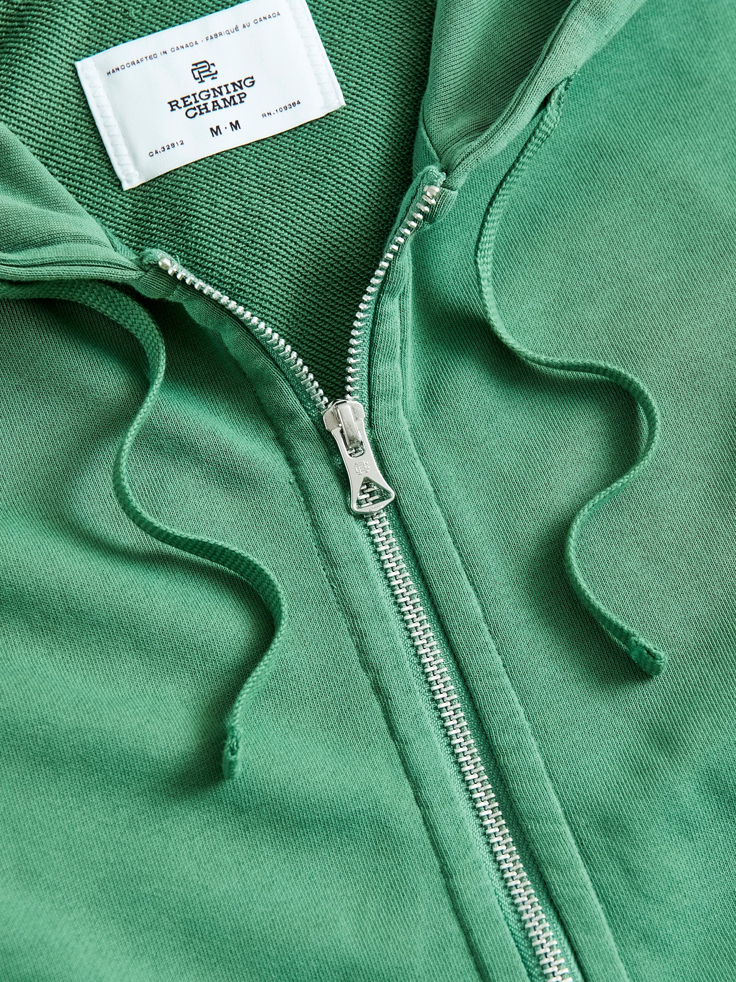 Lightweight Zip Hoodie in Lawn Green - Image 3