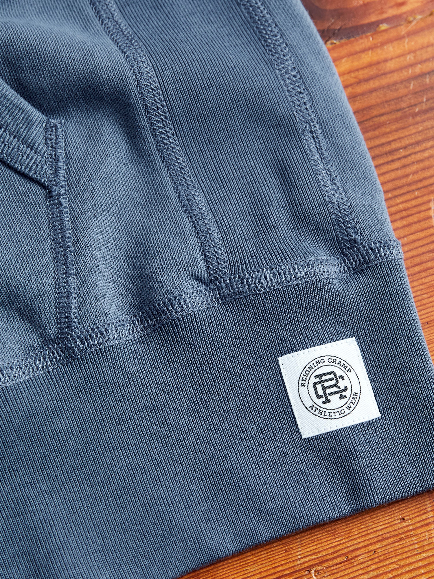 Lightweight Zip Hoodie in Washed Blue - Image 8