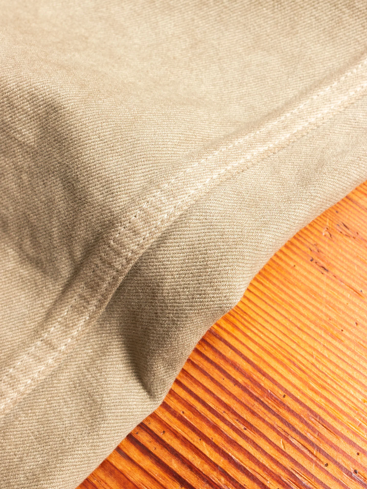 Linen Military Trousers in Beige - Image 7