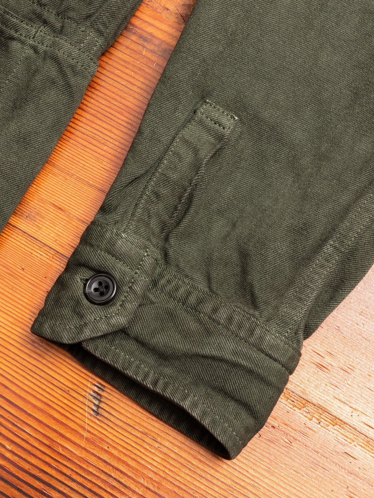 Linen Shirt Jacket in Khaki - Image 5