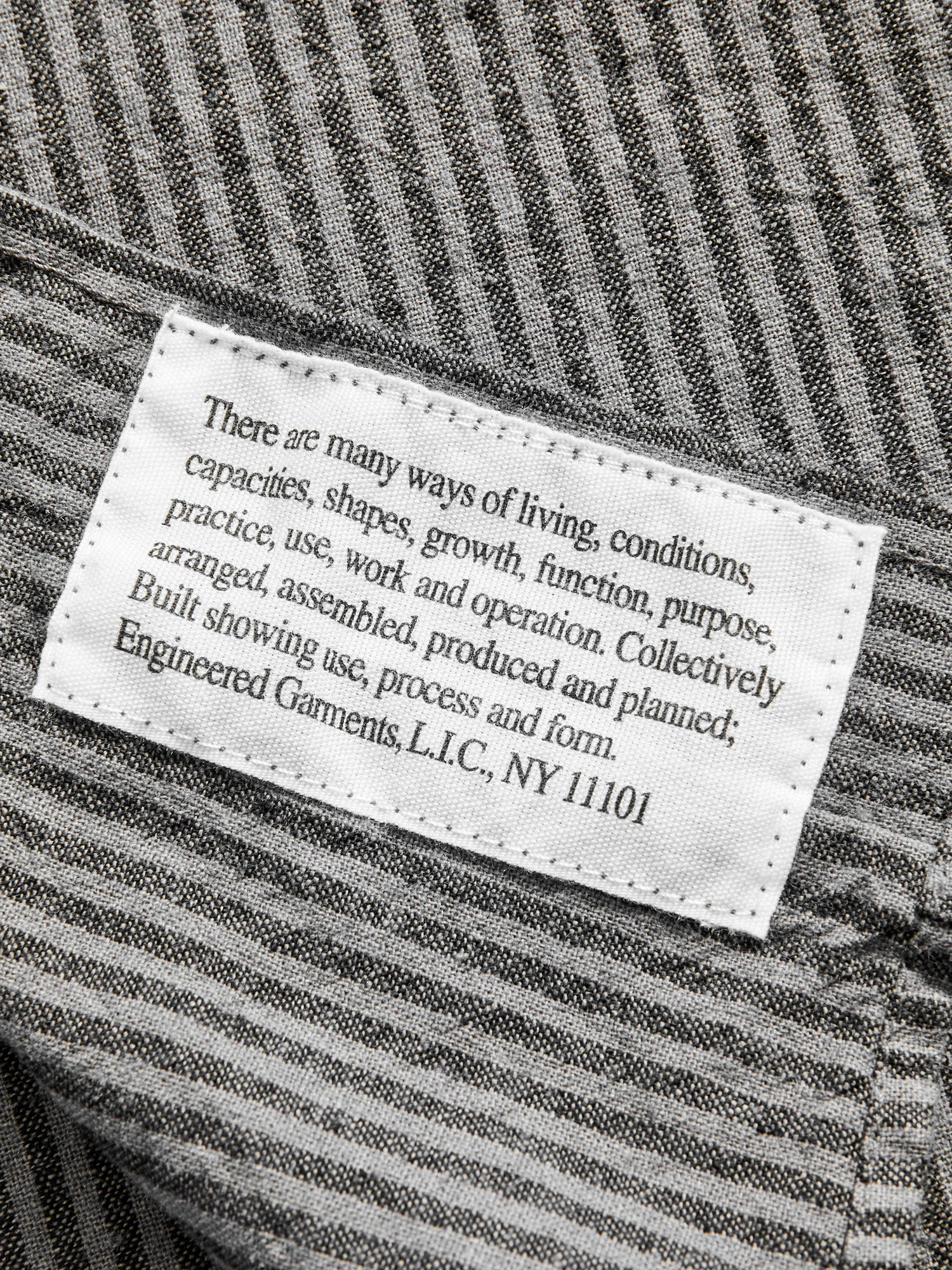 Linen Work Shirt in Charcoal Grey - Image 8
