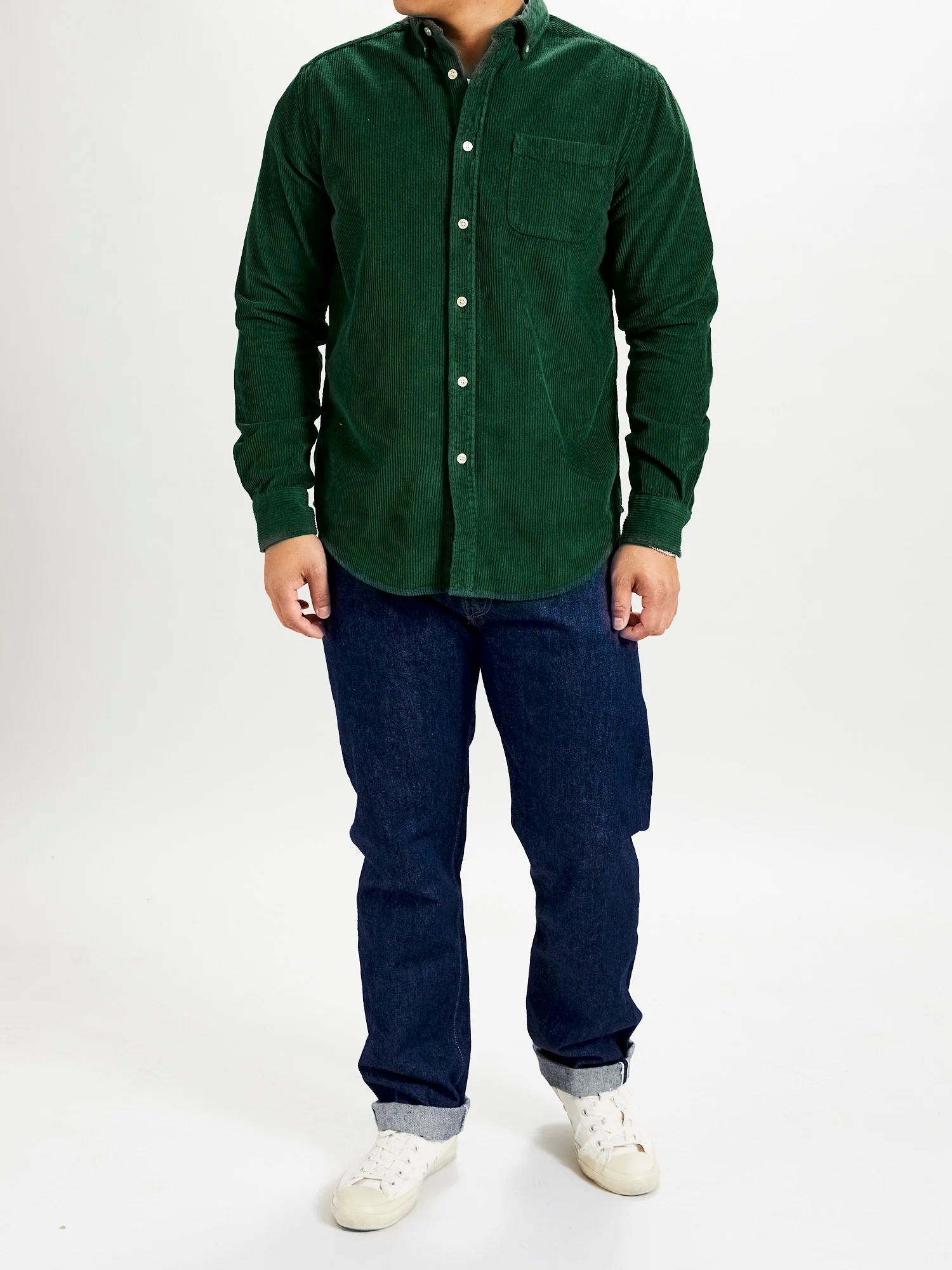 Lobo Button-Up Shirt in Green - Image 9
