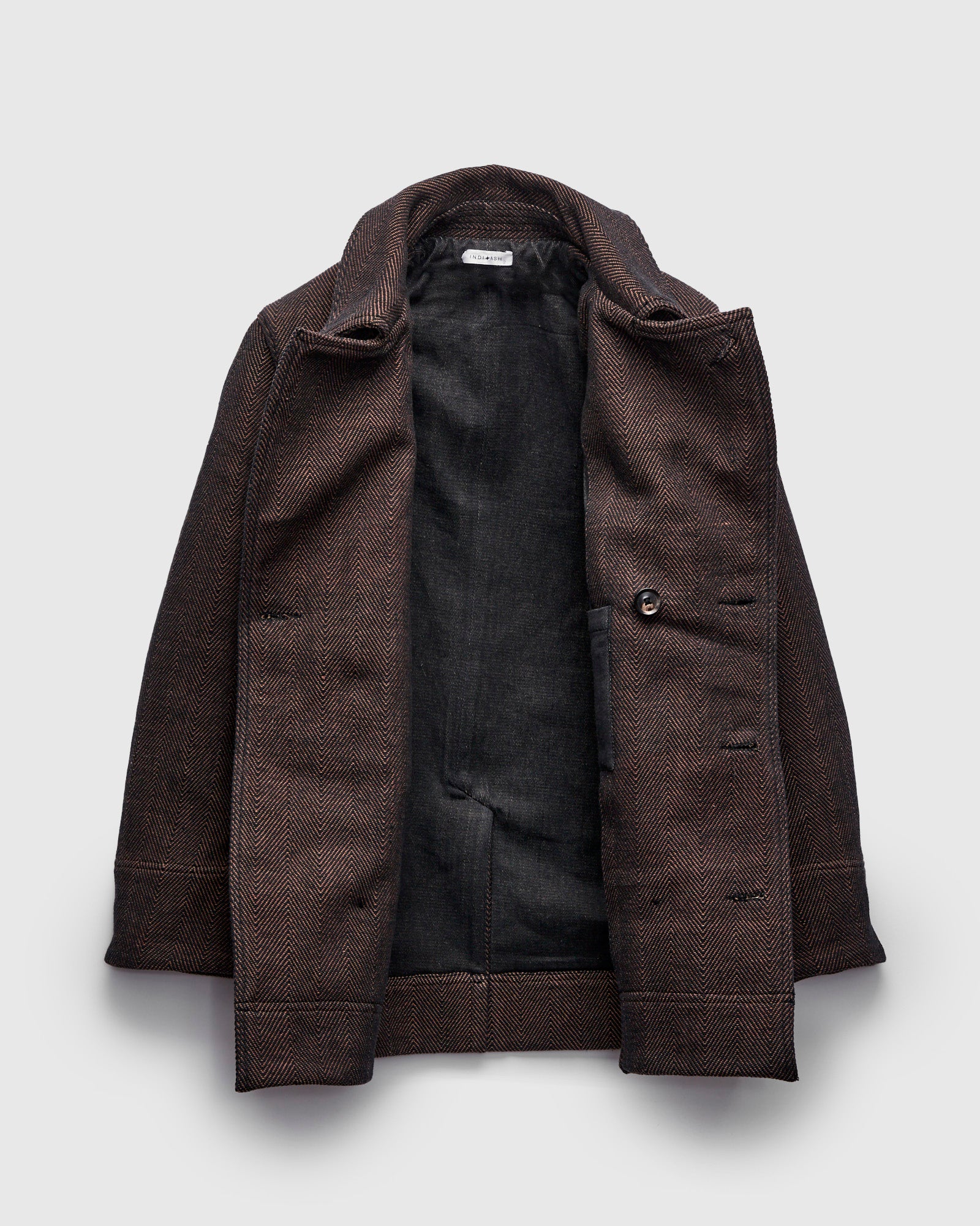 Loft Peacoat in Iron/Cutch Brick - Image 3