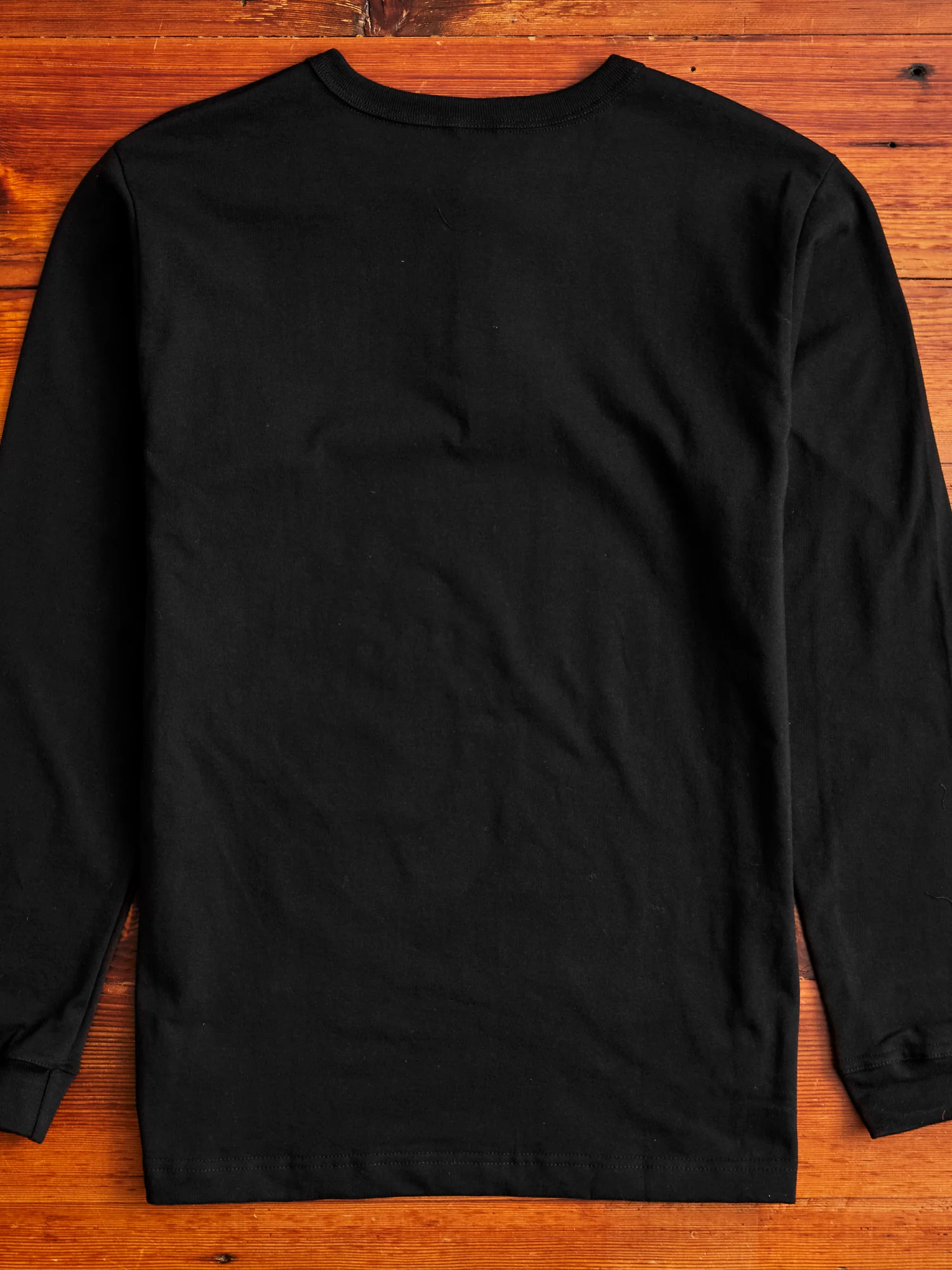Long Sleeve Henley in Black - Image 6