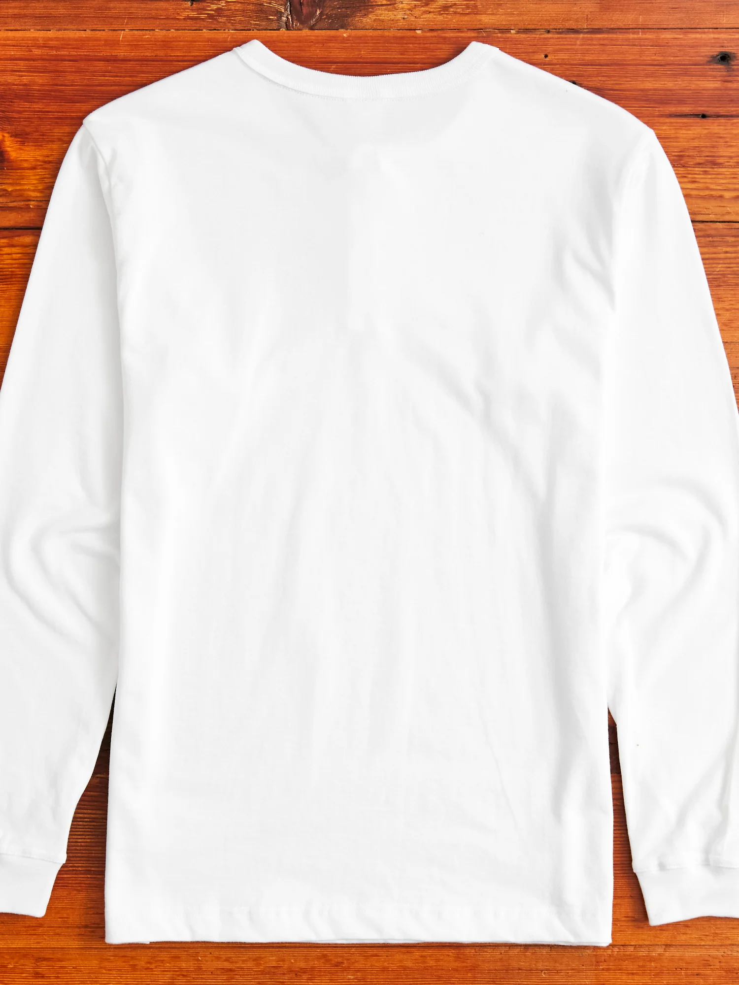 Long Sleeve Henley in White - Image 6