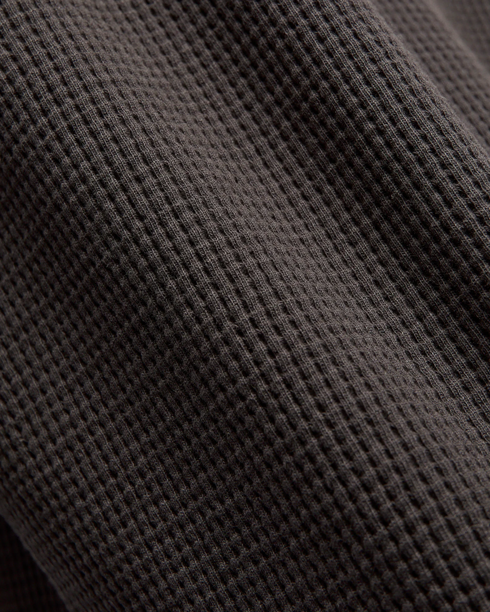Long Sleeve Thermal Crew in Faded Black - Image 6