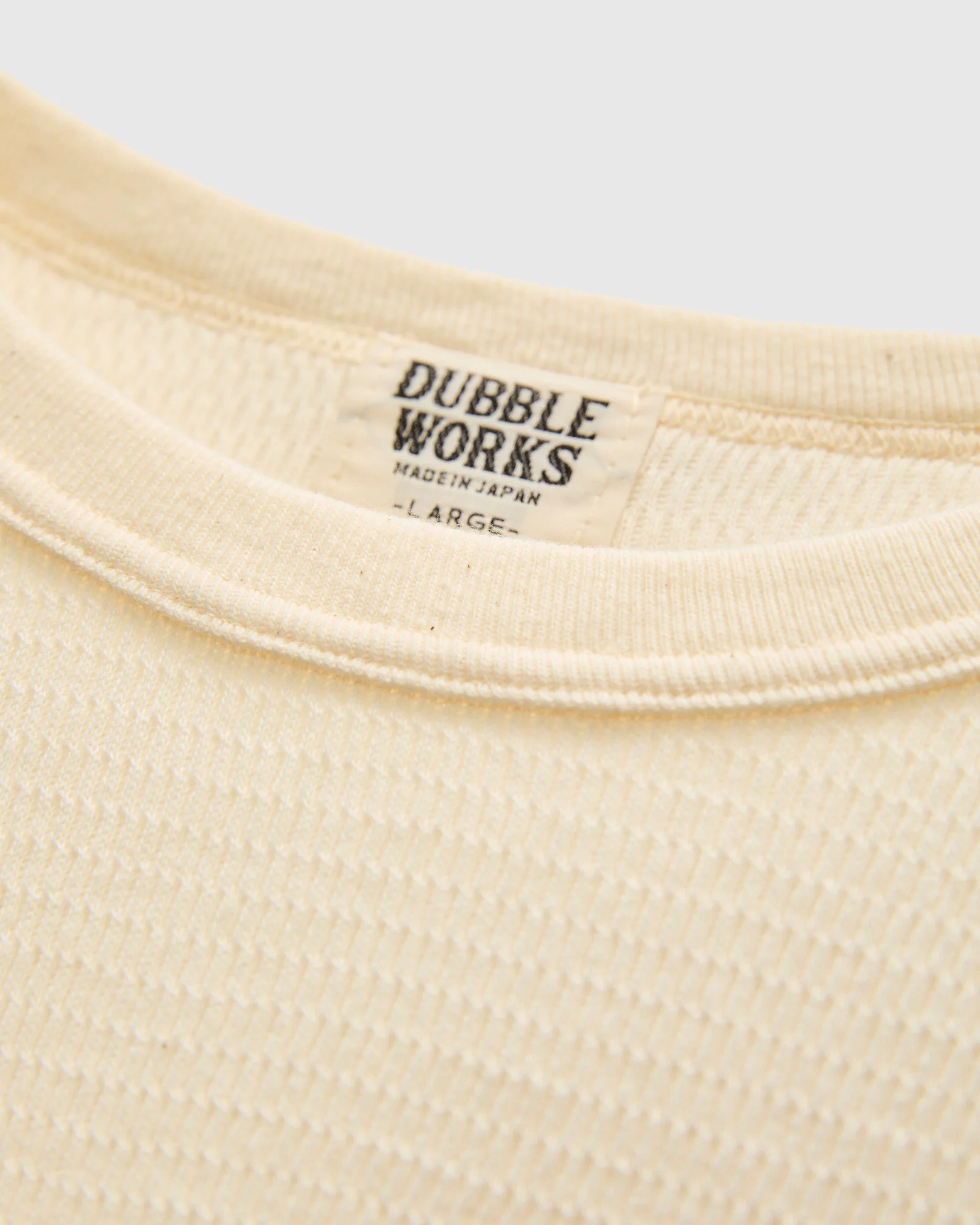 Long Sleeve Thermal Tee in Natural Kinari - Image 4