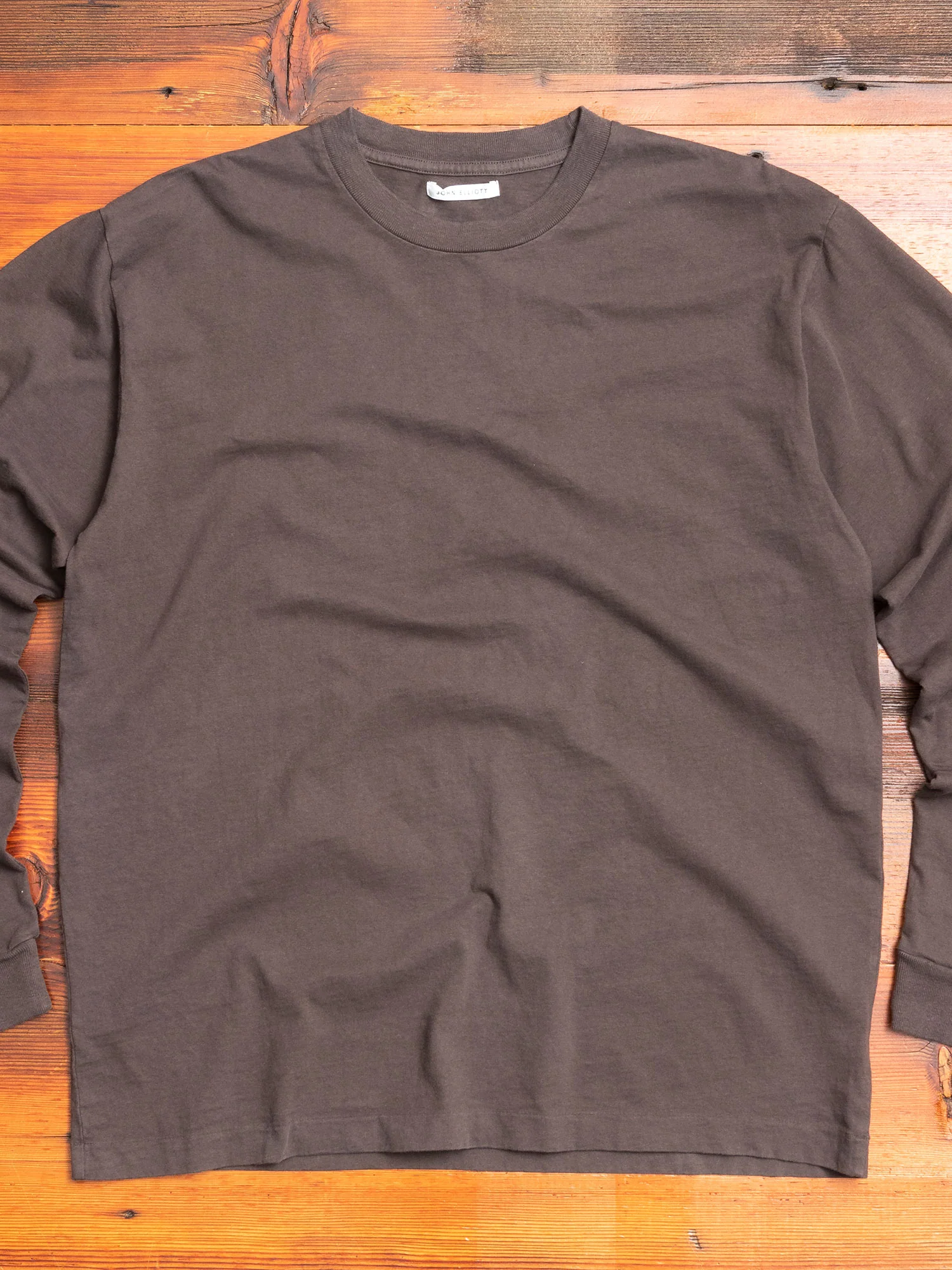 Long Sleeve University T-Shirt in Charcoal