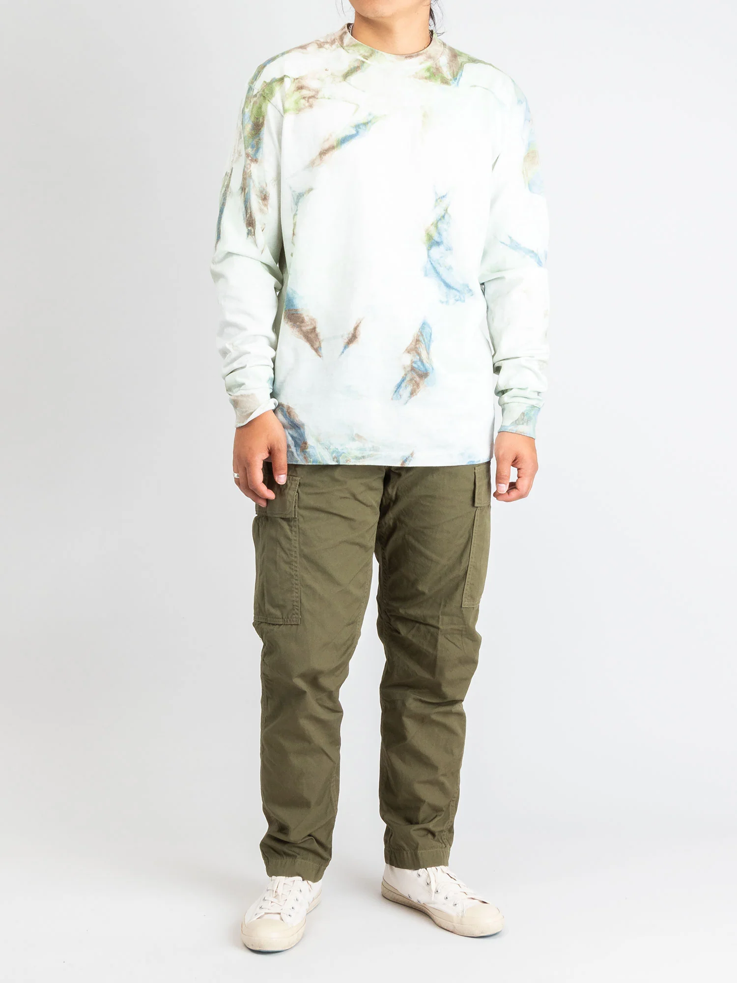Long Sleeve University T-Shirt in Earth Dye - Image 7