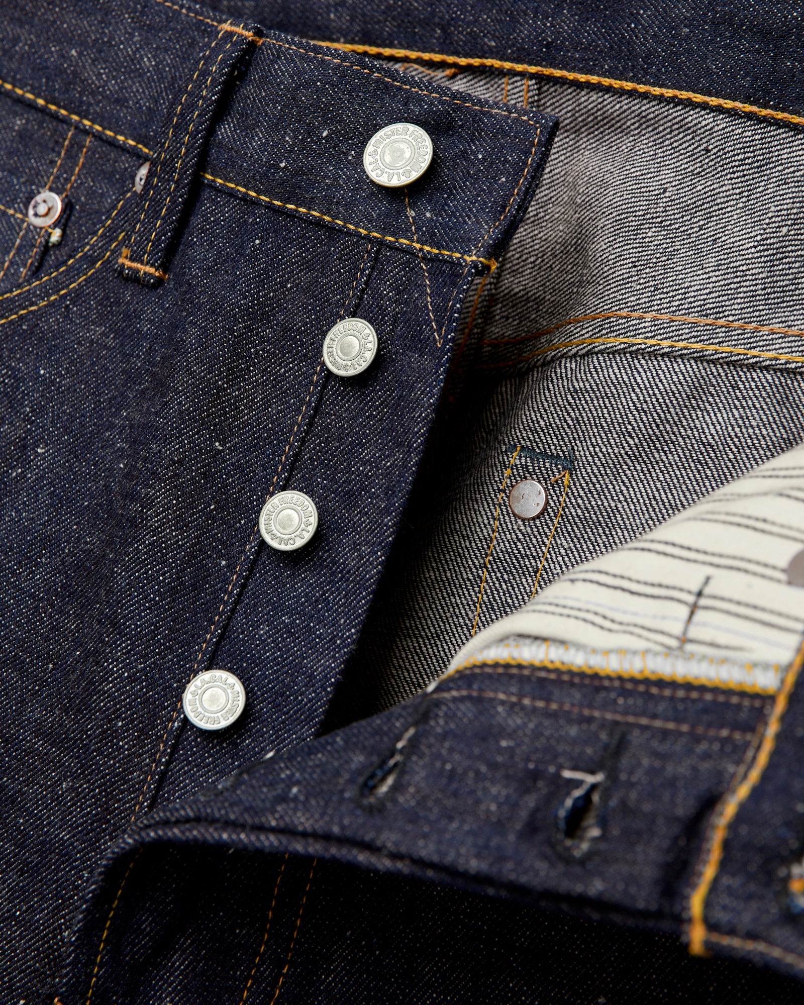 Lot 64 "Awa-Ai" 13oz Sugarcane Selvedge Denim - Classic Tapered Fit - Image 8