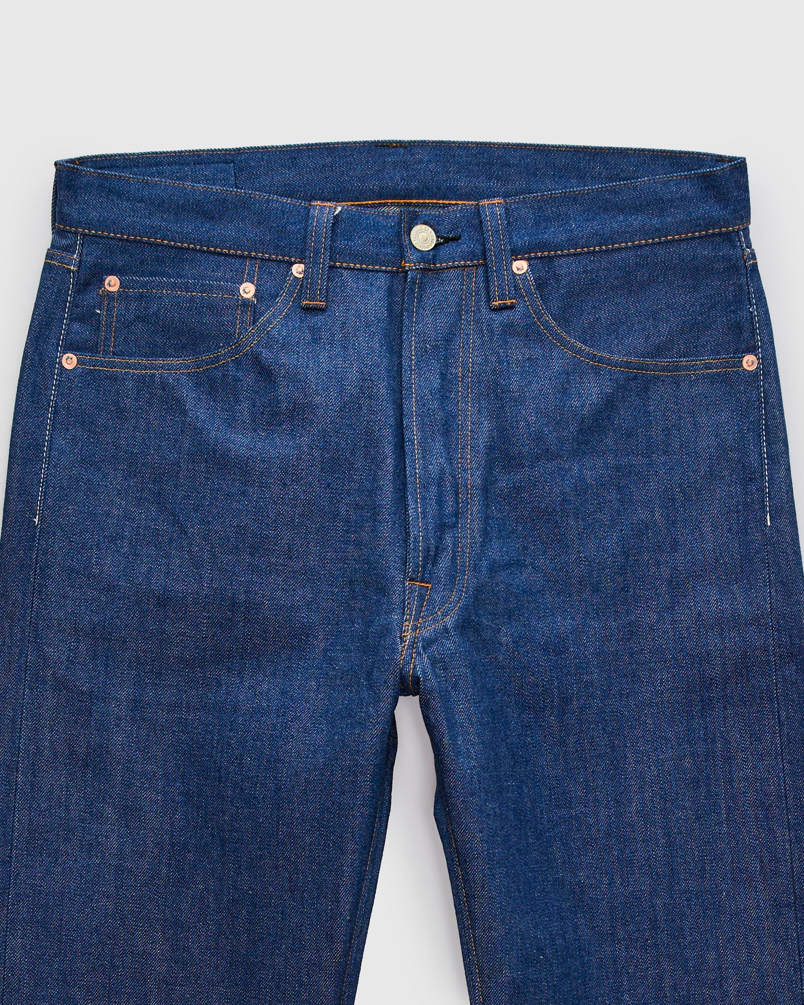 Lot 64 "Hanada Indigo" 13oz Greencast Selvedge Denim - Classic Tapered Fit - Image 5