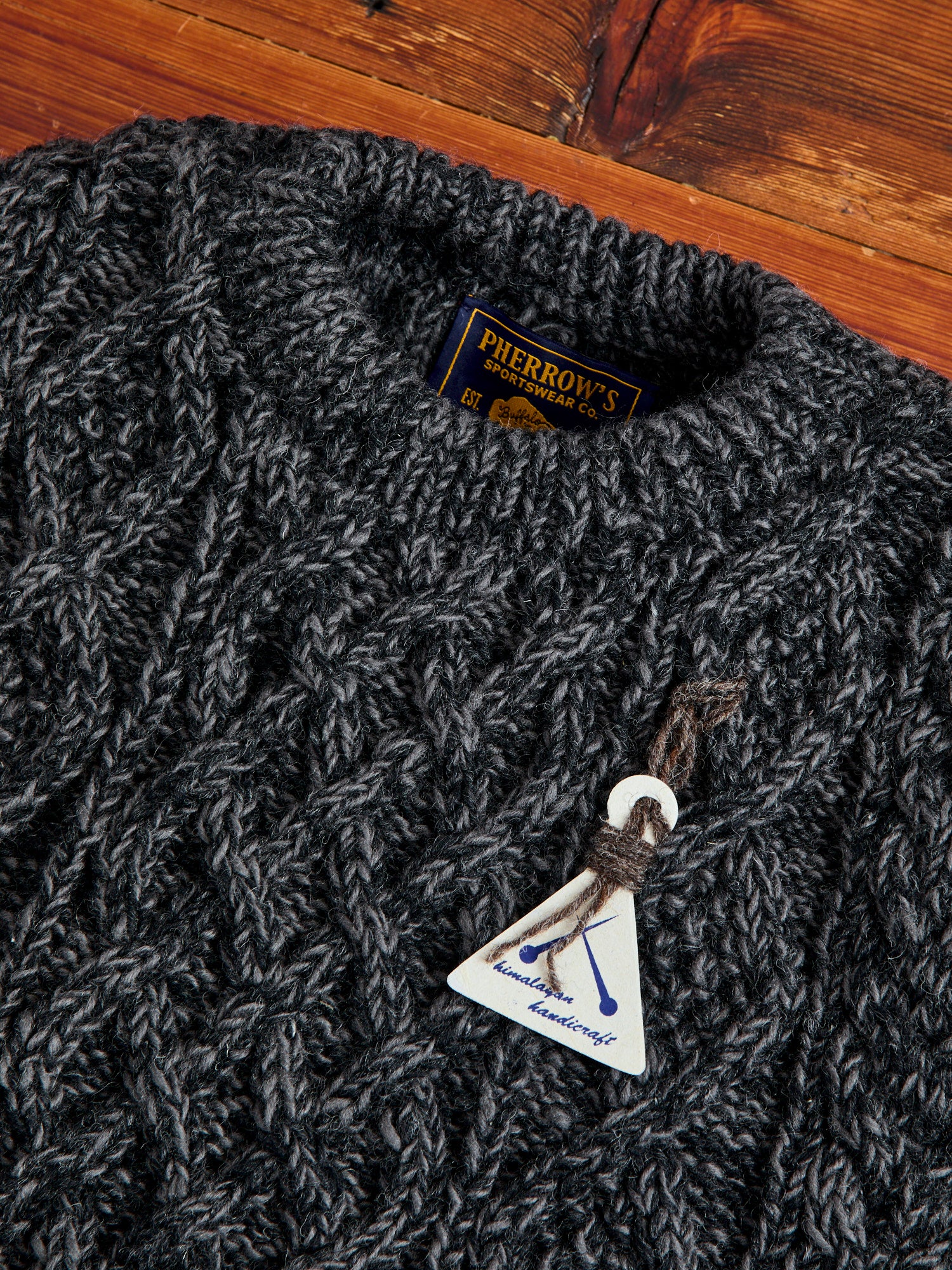 Low Gauge Cable Knit Sweater in Grey - Image 4