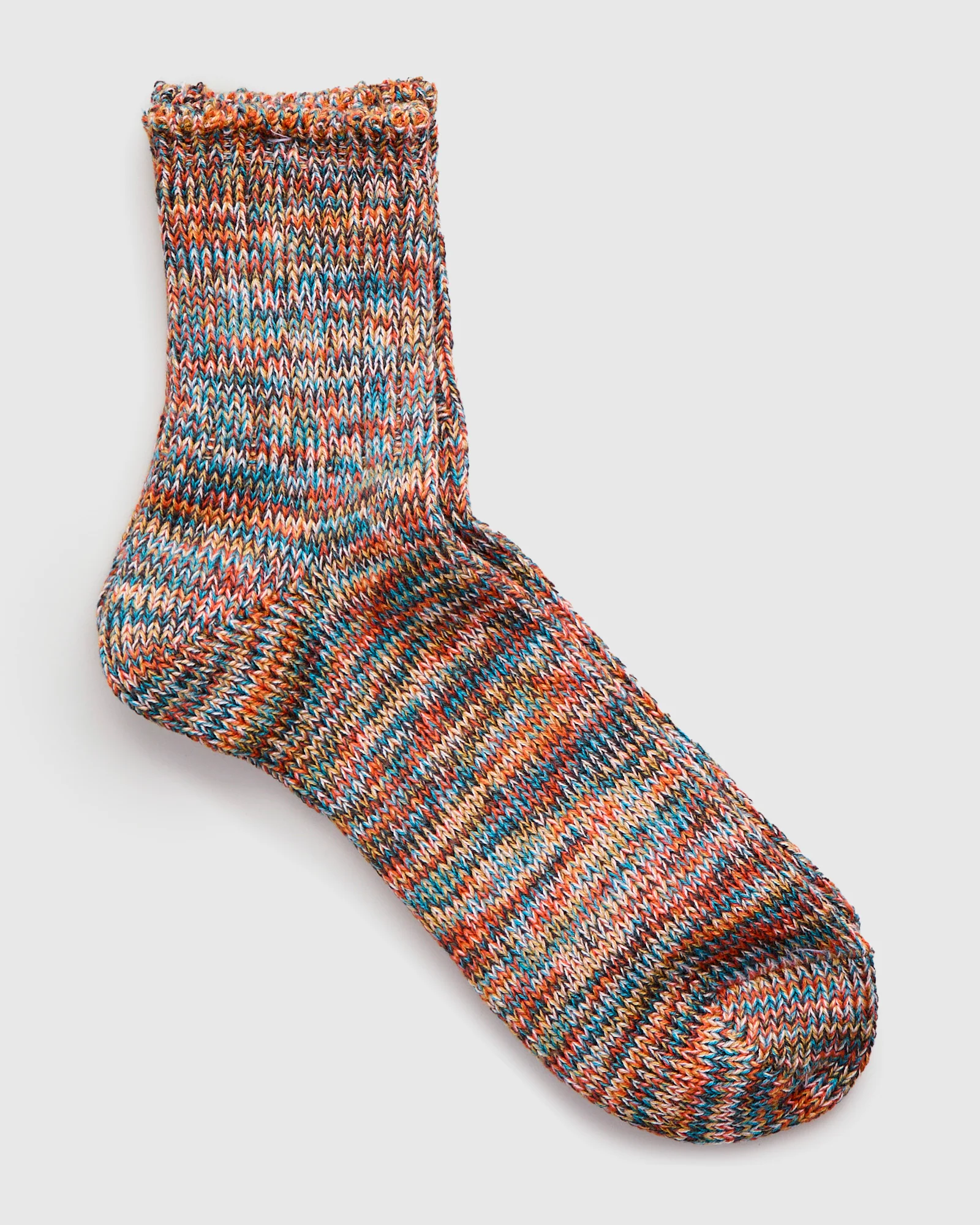 Melange Quarter Length Sock in Miami Sunset - Image 2