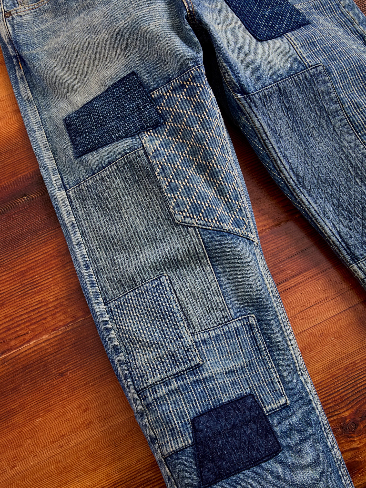 MG115 Boro Repair Selvedge Denim - Classic Straight Fit - Image 7