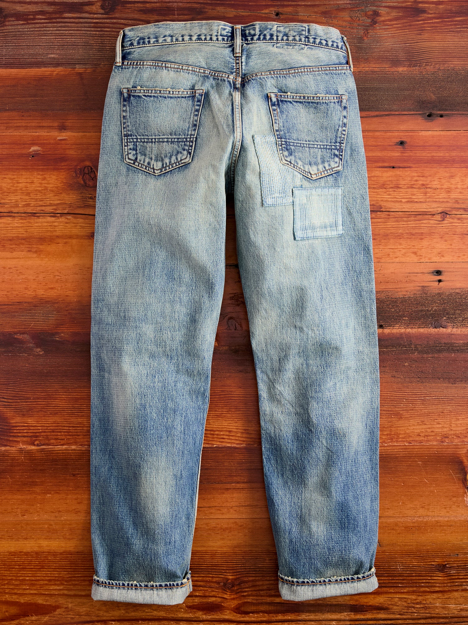 MG118 Boro Repair Selvedge Denim - Classic Straight Fit - Image 3