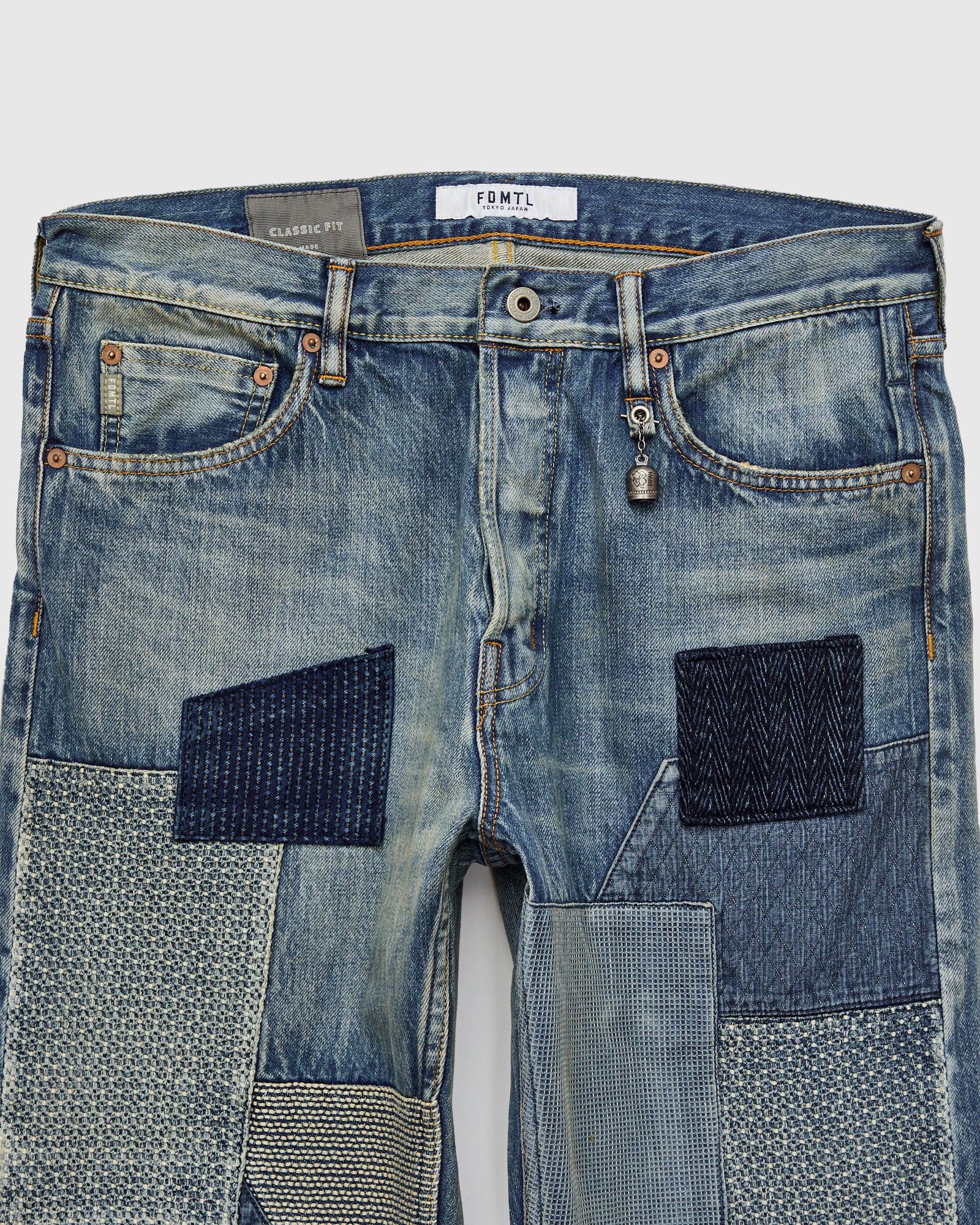 MG121 Boro Repair Selvedge Denim - Classic Straight Fit - Image 4