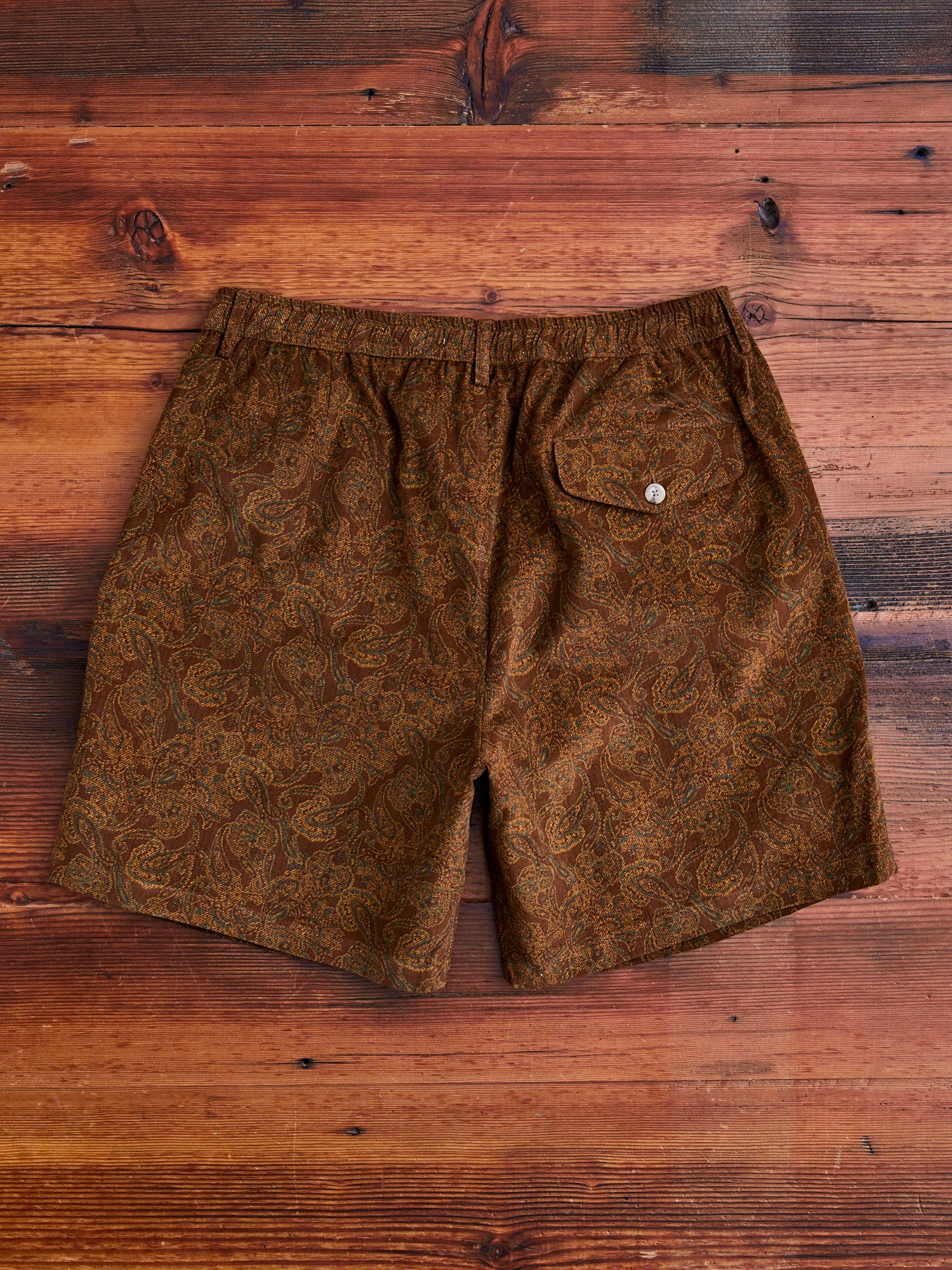 Mhor Shorts in Rust Paisley - Image 8