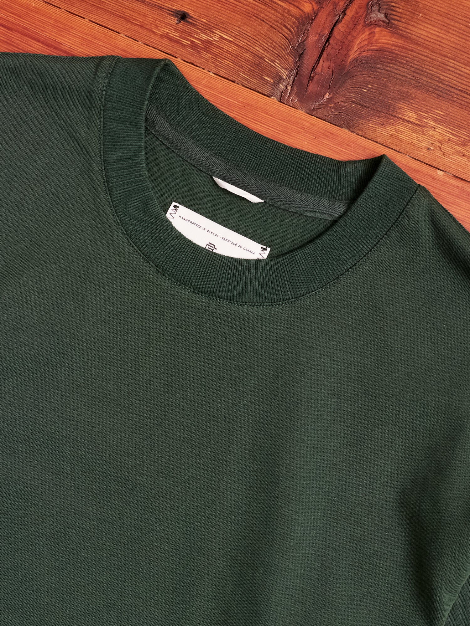 Midweight Jersey Long Sleeve T-Shirt in British Racing Green - Image 2