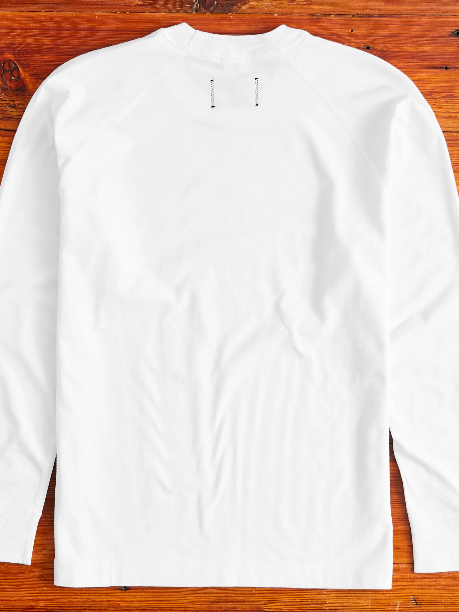 Midweight Jersey Long Sleeve T-Shirt in White - Image 8