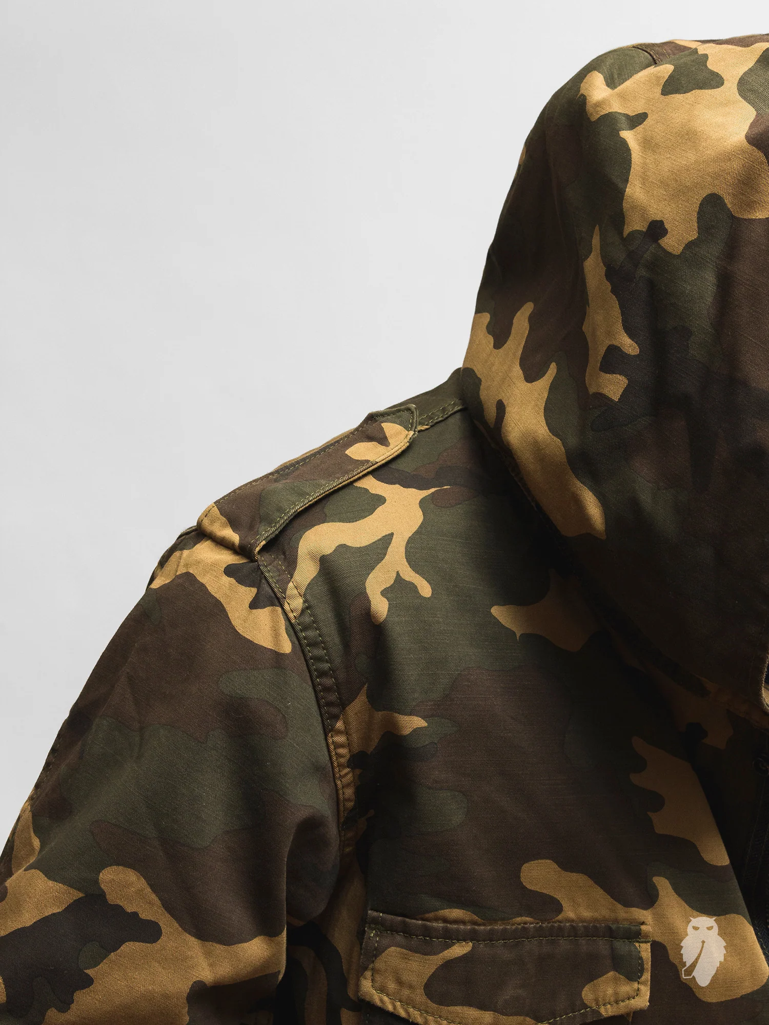 Military Field Jacket in Woodland Camo - Image 14
