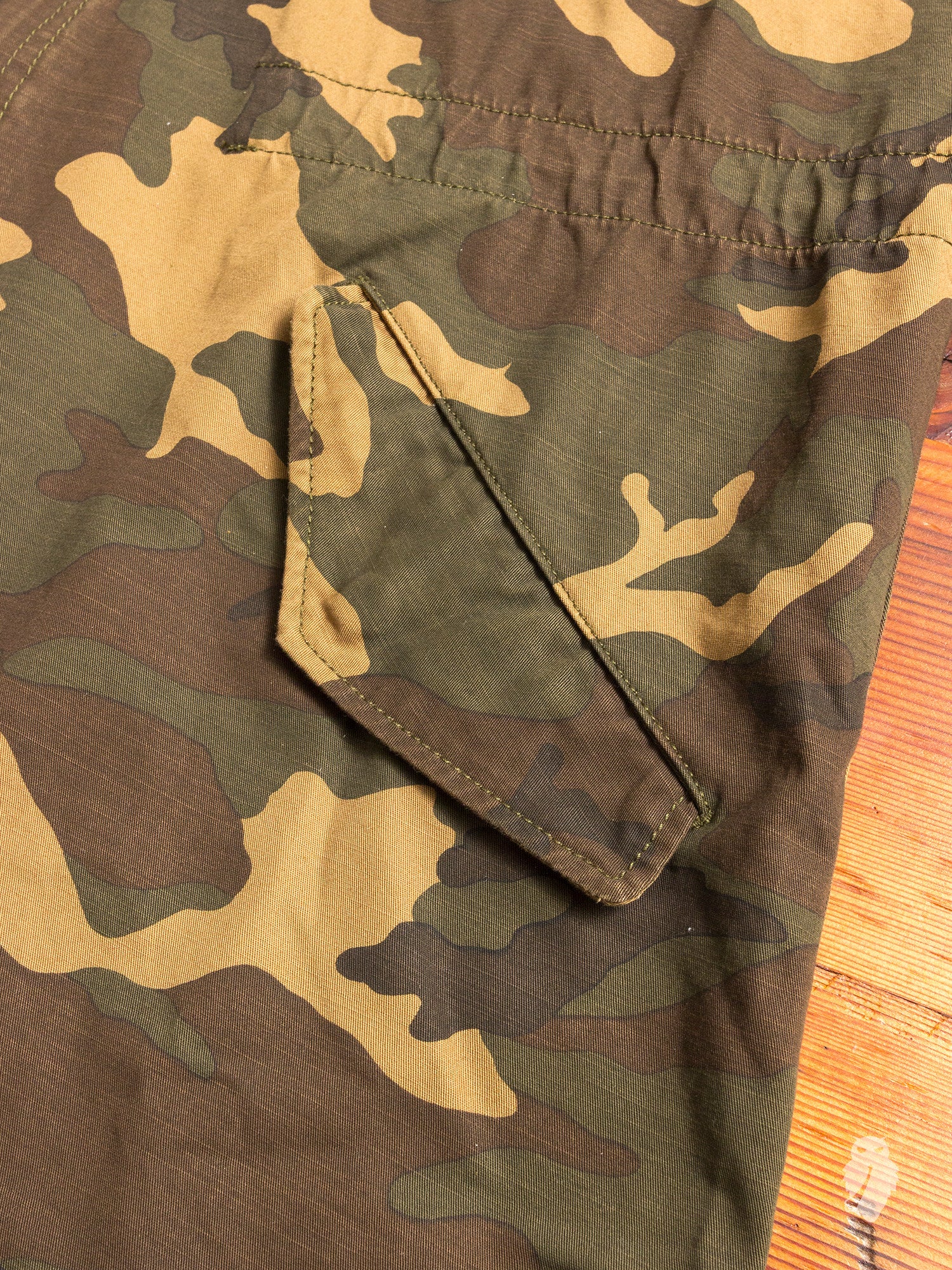 Military Field Jacket in Woodland Camo - Image 7