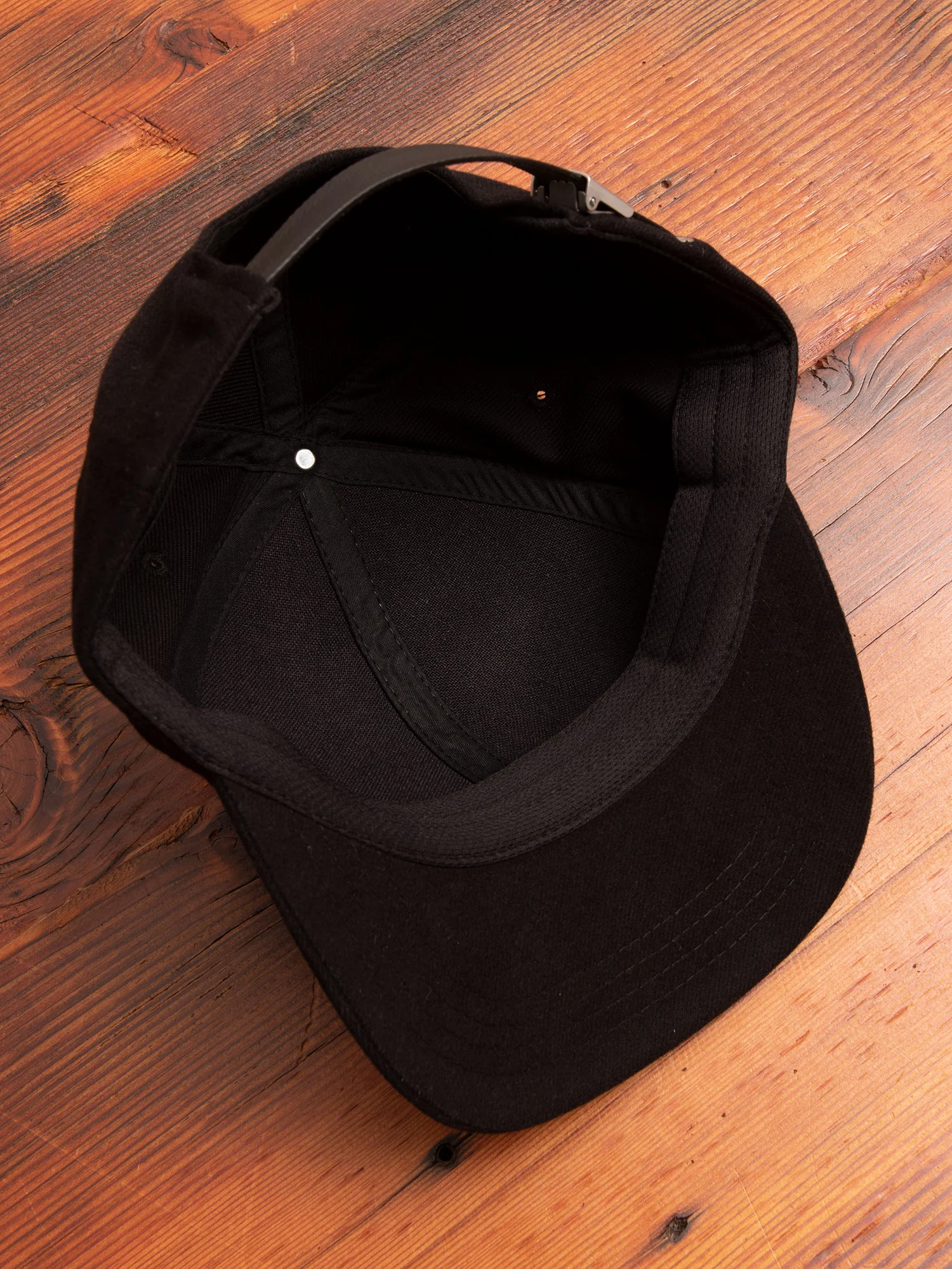 Military Flannel 6-Panel Hat in Black - Image 7