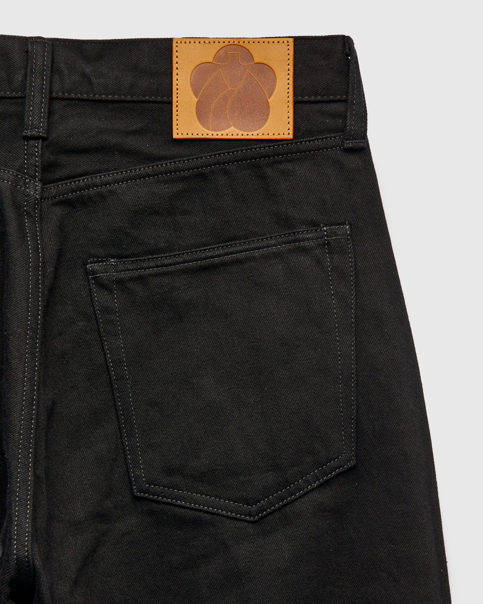 MMJE6500 "Kyoto Montsuki" 15oz Black Selvedge Denim - Wide Fit - Image 4