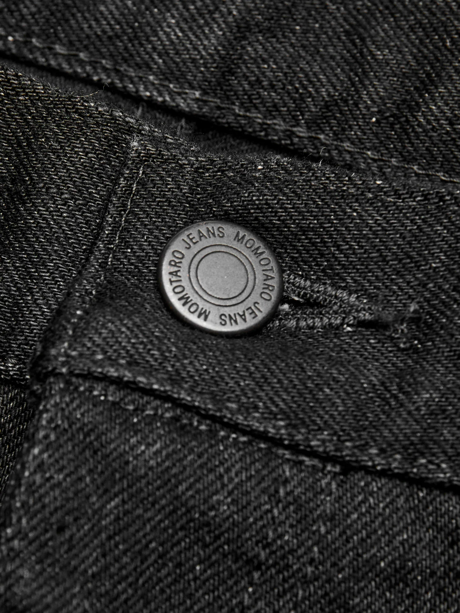 MMJZ1201 "Classic" 15.7oz Black Selvedge Denim - Tapered Fit - Image 8
