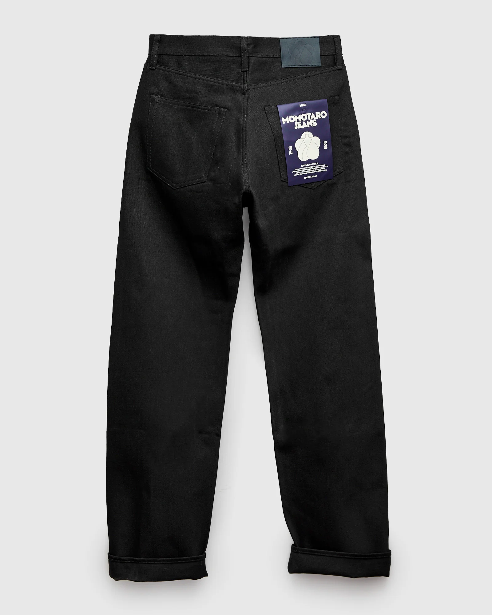 MMJZ1400 "Standard" 14.7oz Black Selvedge Denim - Wide Fit - Image 3