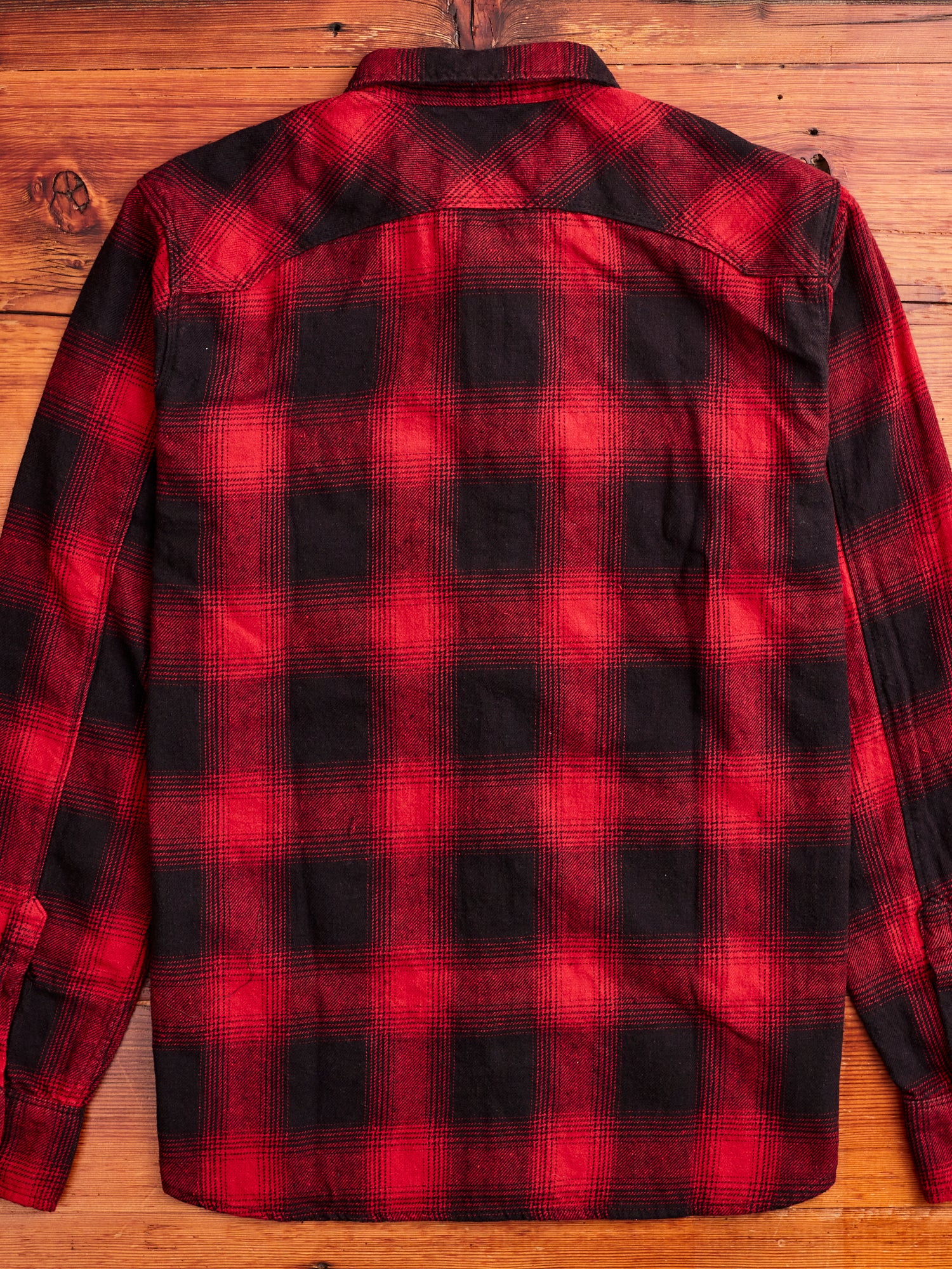Modern Western Shirt in Red Shadow Check - Image 7