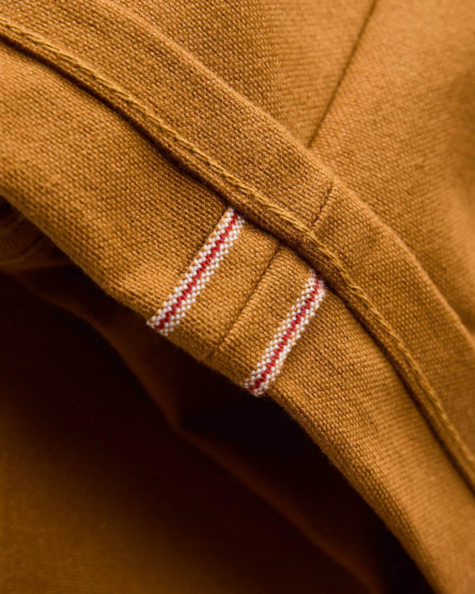 "Modesto" 15oz Camel Selvedge Duck Pant - Wide Straight Fit - Image 7