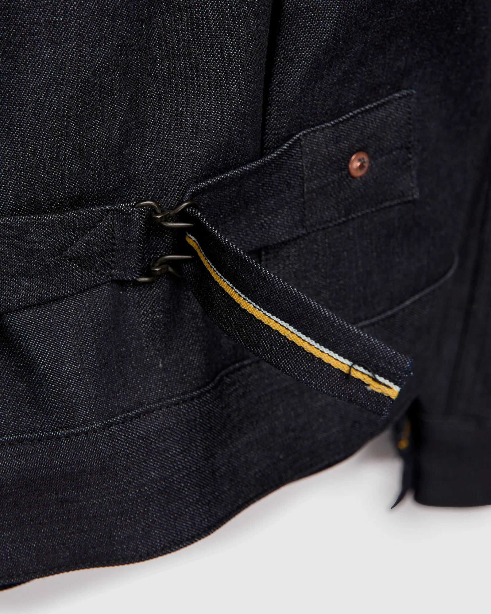 "Mojave" Ranch Blouse in 10oz Kaihara Denim - Image 10