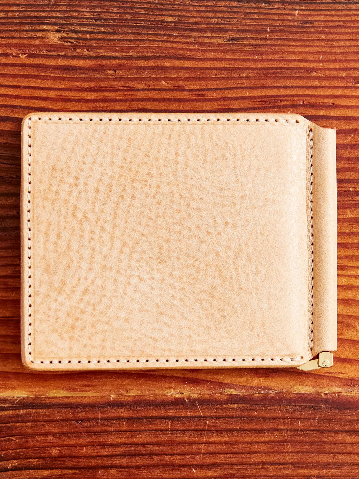 Money Clip Wallet in Natural - Image 7