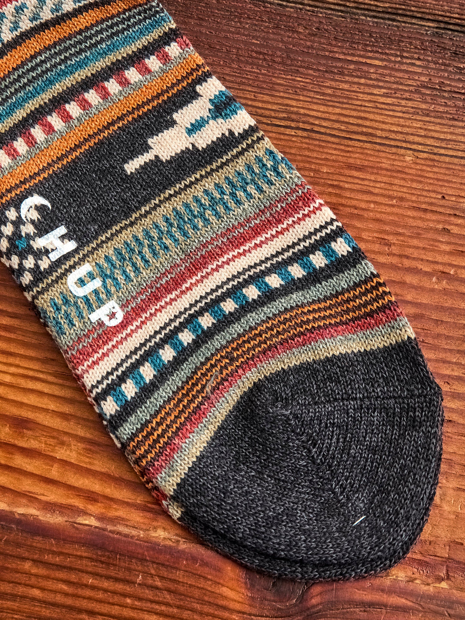 Monument Valley Sock in Charcoal - Image 3