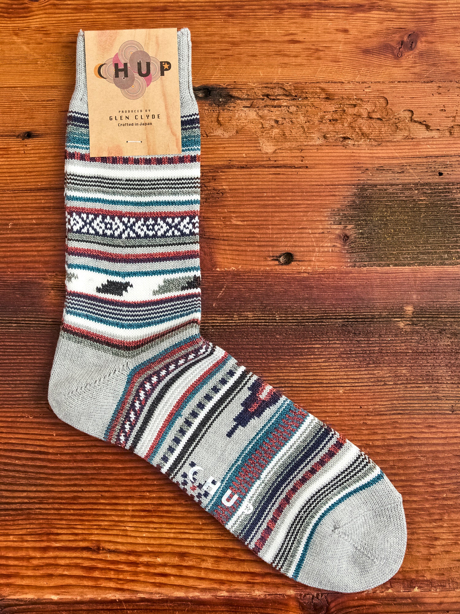 Monument Valley Sock in Light Grey - Image 2