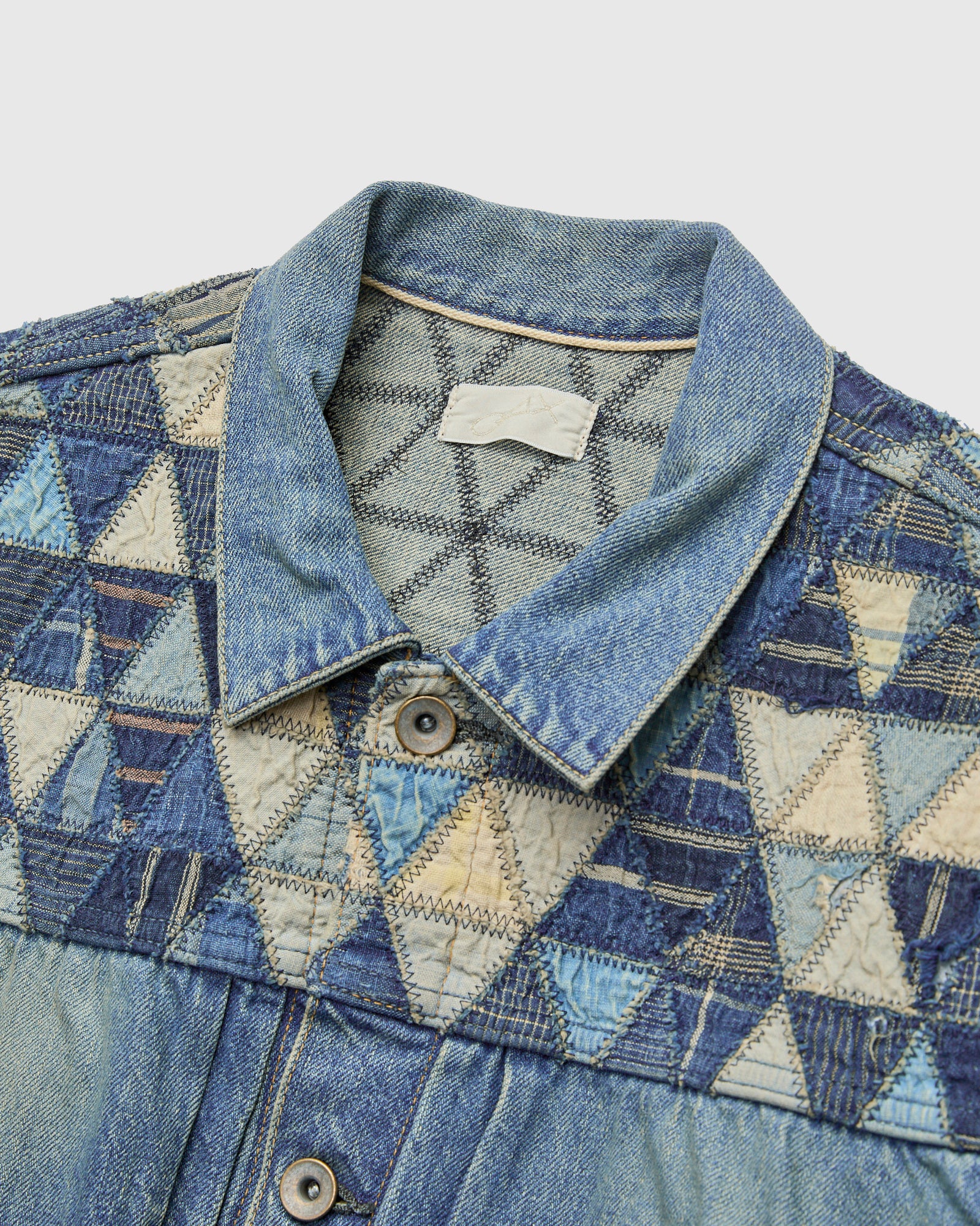MSP-4000 Tsugihagi Selvedge Denim Jacket in Vintage Indigo - Image 4