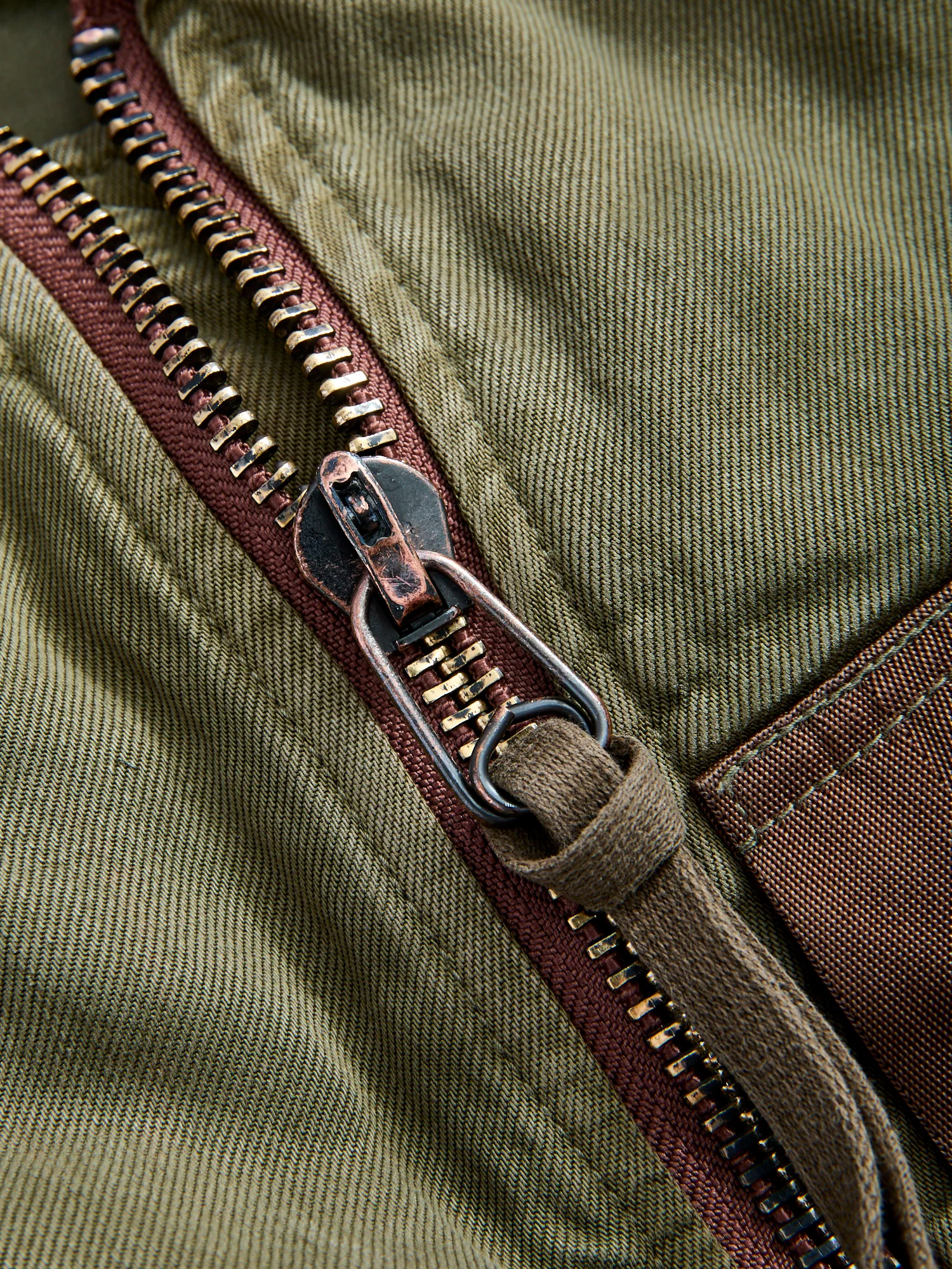 MSP-4025 Vintage Wash MA-1 Jacket in Army Green - Image 10