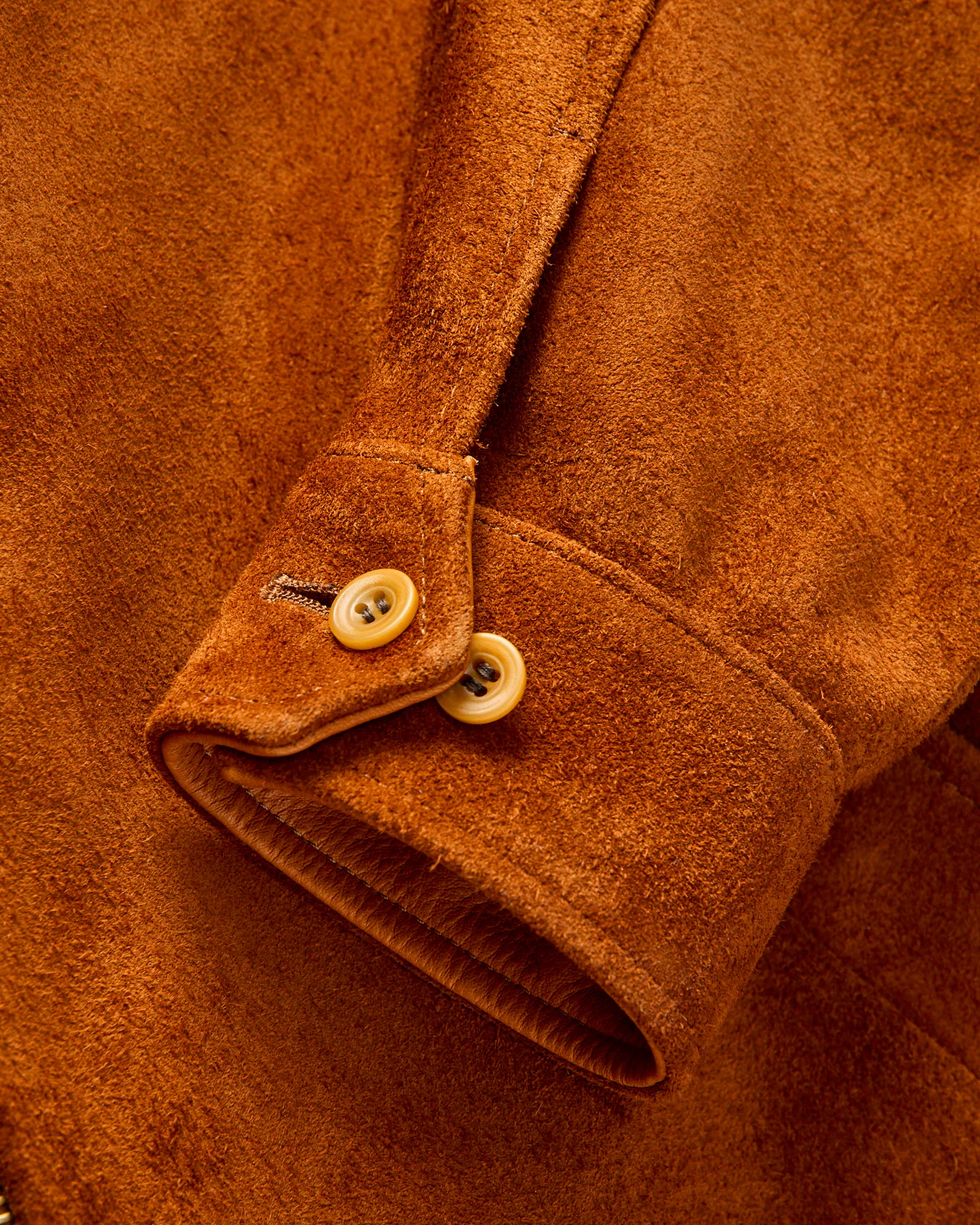 MSP-4043 Western Yoke Leather Jacket in Brown Suede - Image 8