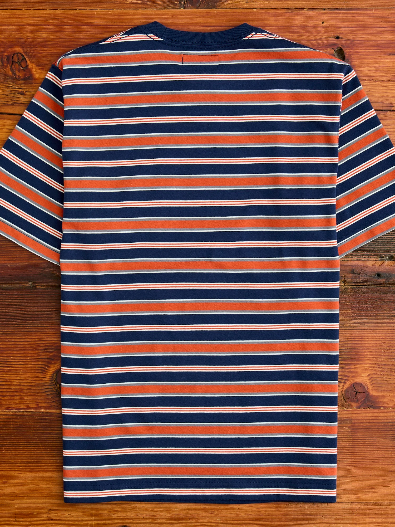 Multistripe Pocket T-Shirt in Navy - Image 7